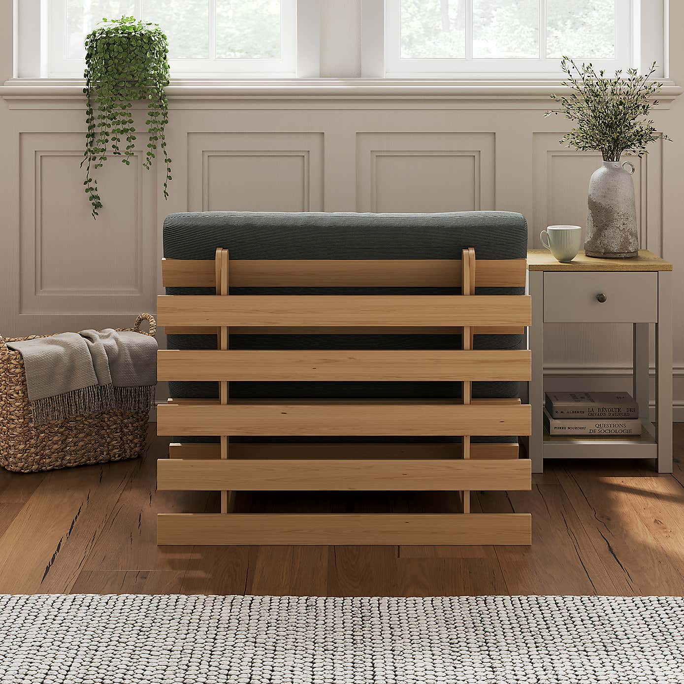 Mito Ribbed Single Futon