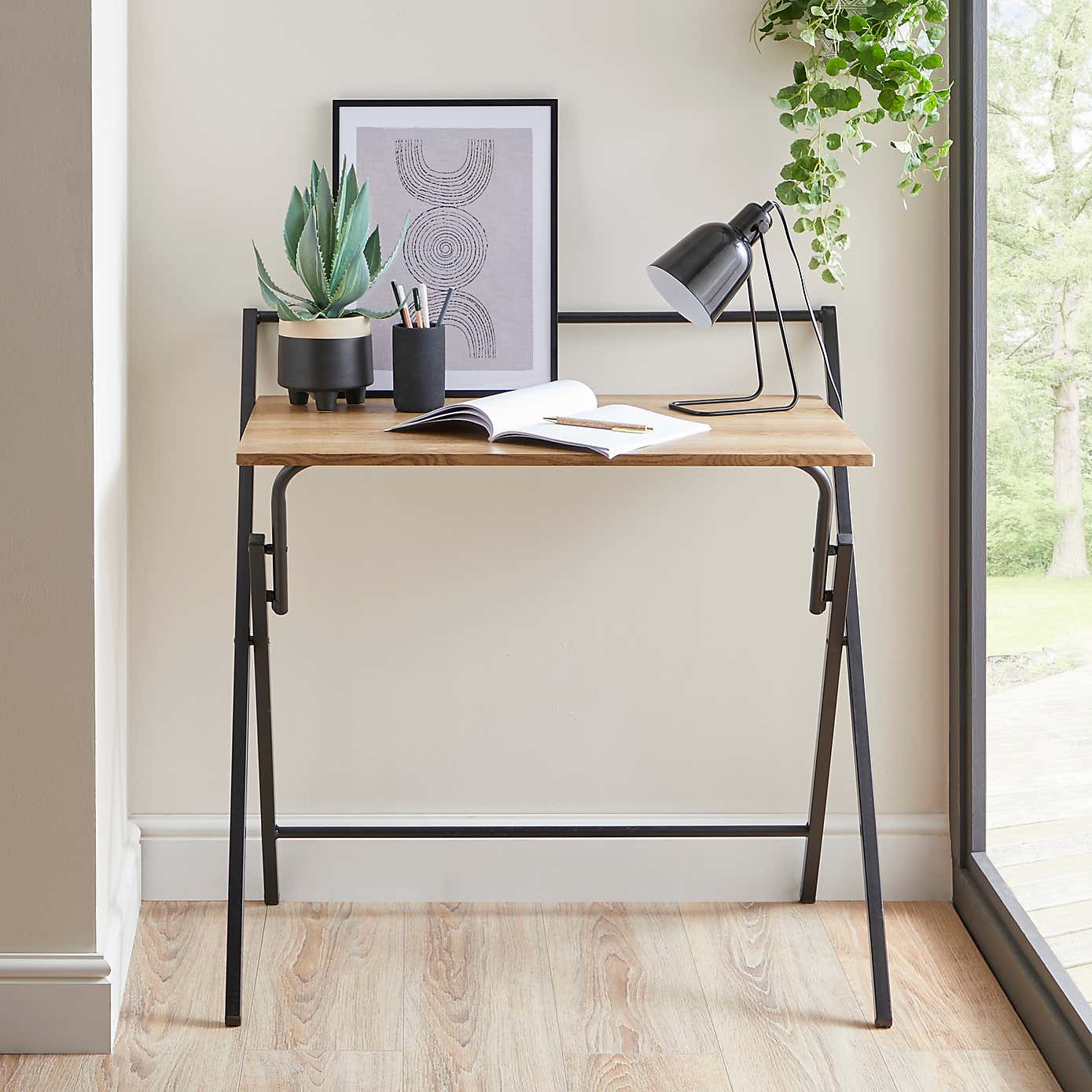Evelyn Oak Effect Folding Desk