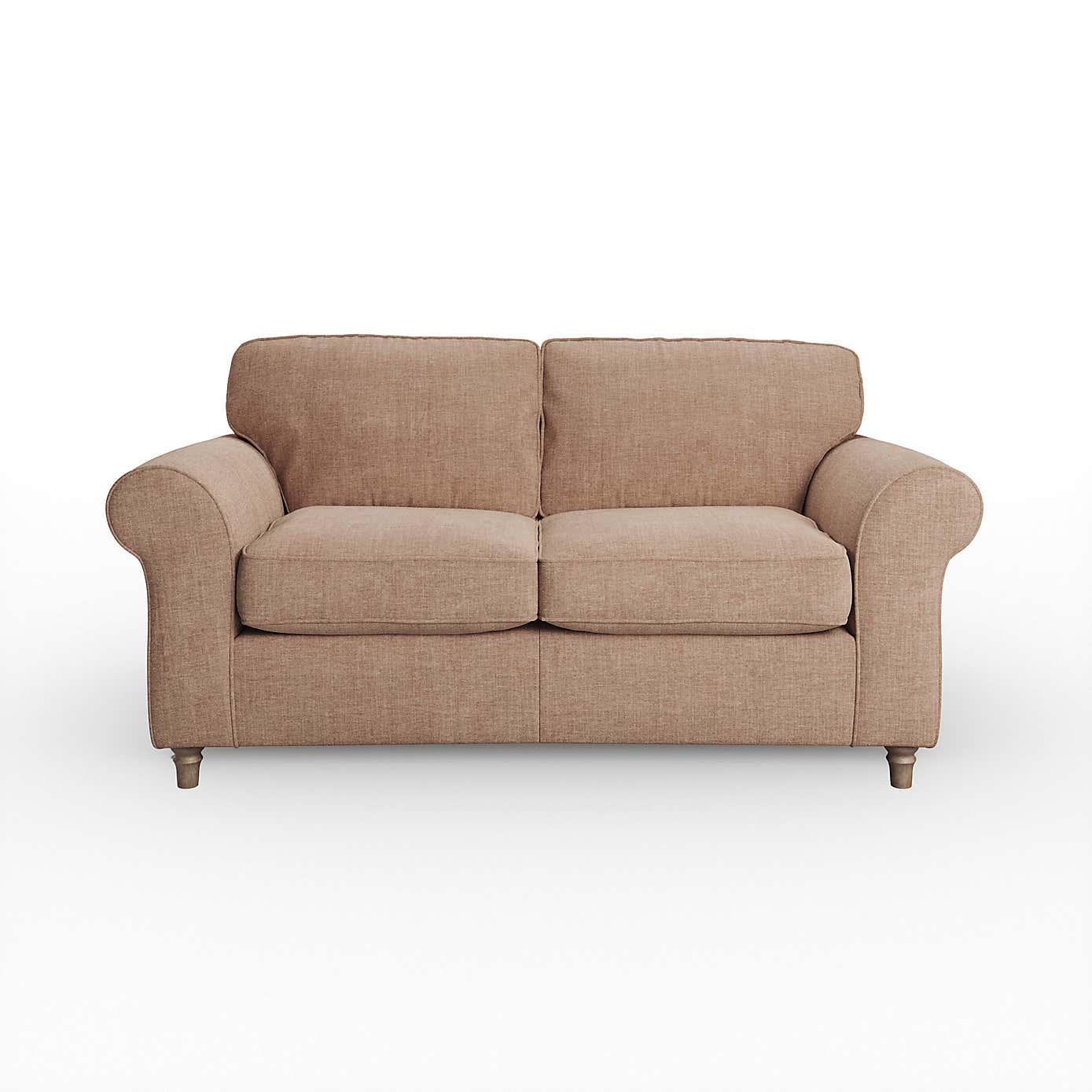 Flori 2 Seater Sofa, Tonal Plush Chenille