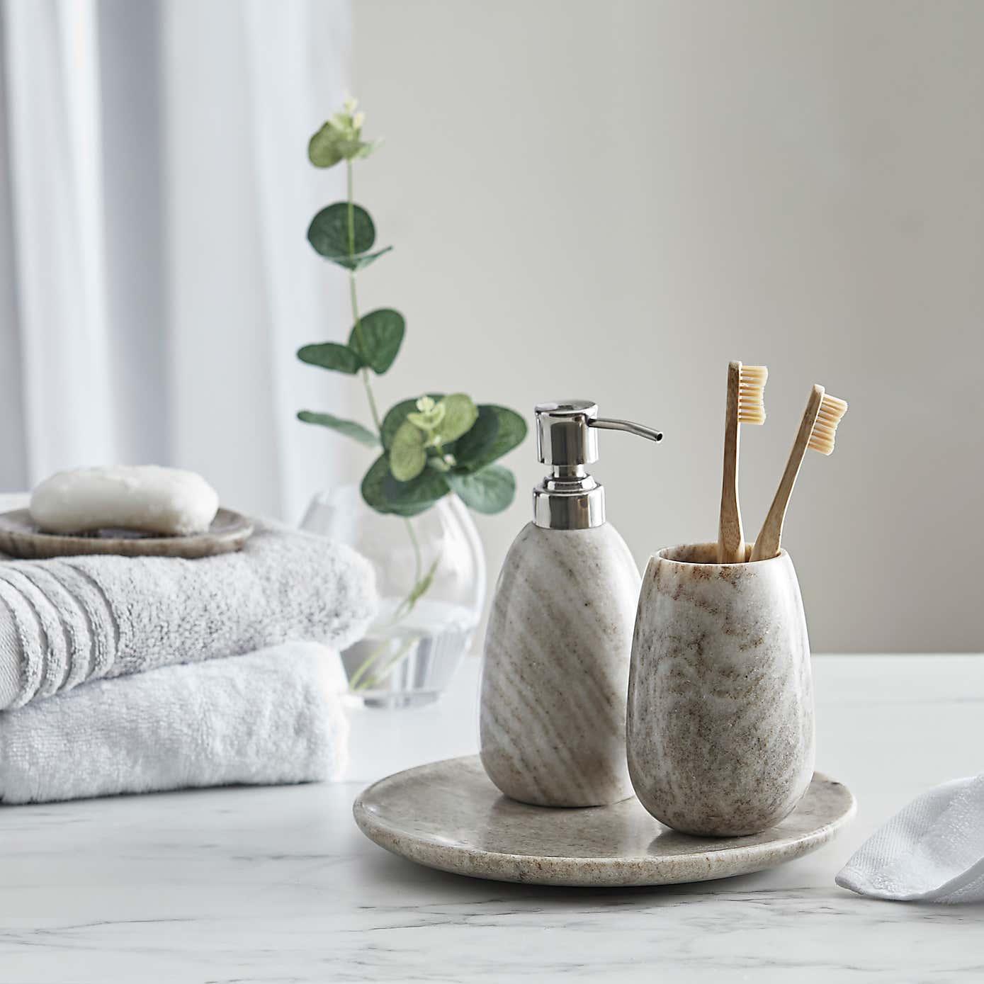 Dorma Purity Marble Natural Tumbler