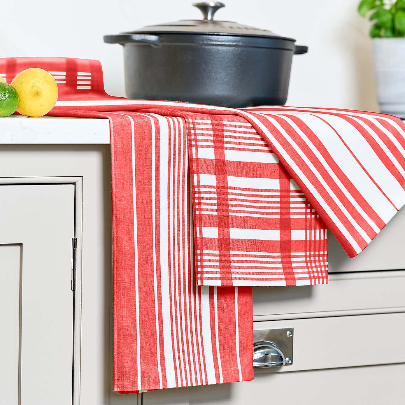 Dexam Love Colour Set of 3 Extra Large Tea Towels