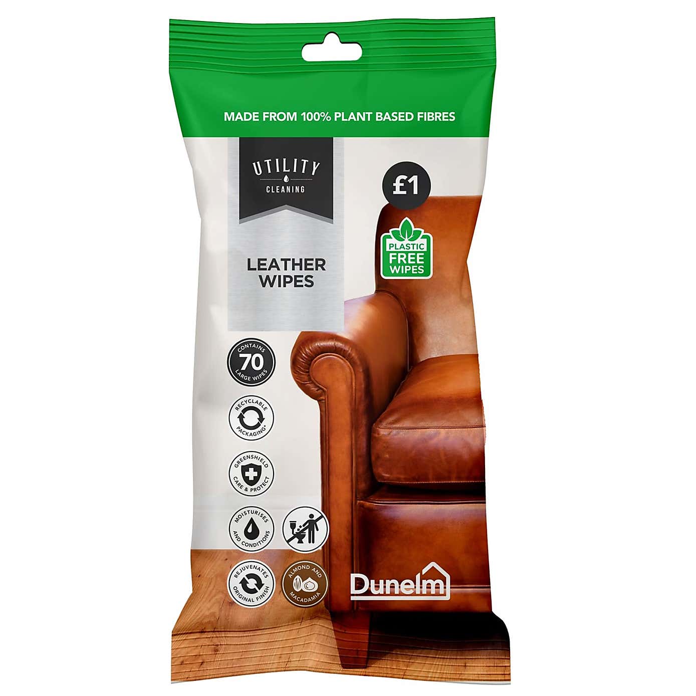 Plastic Free Leather Wipes