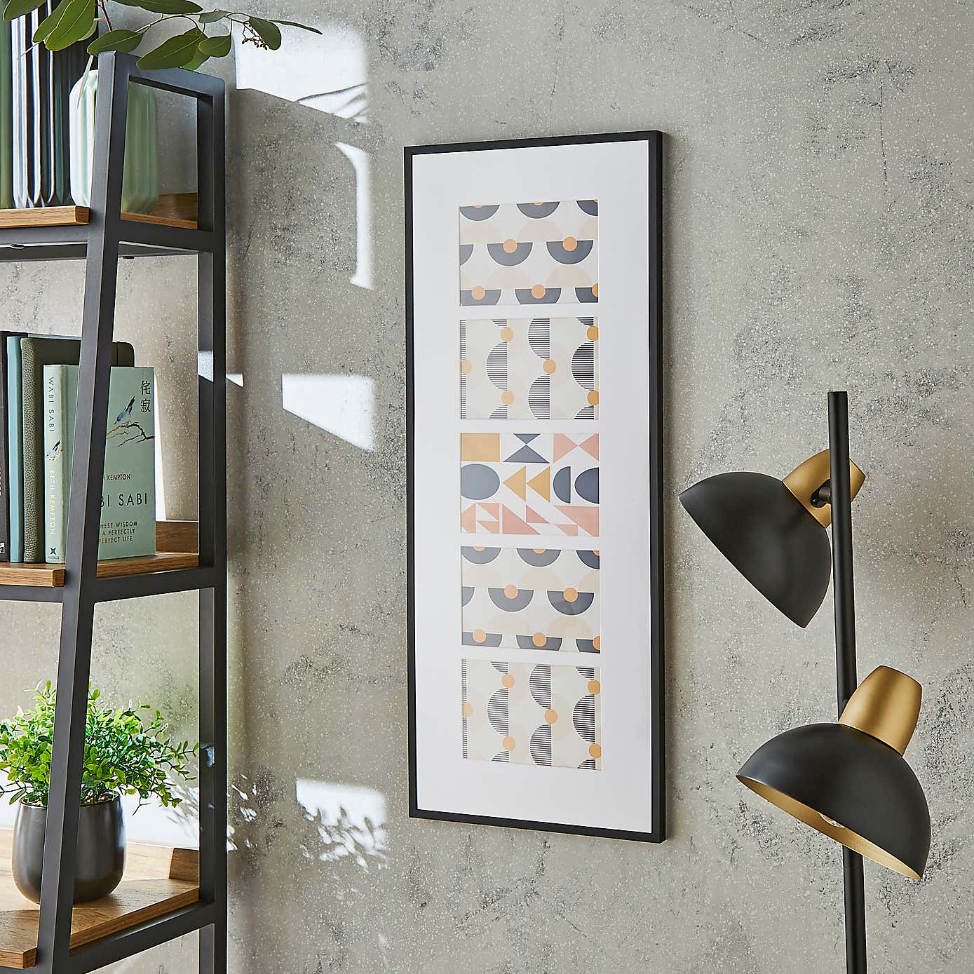 Skinny Metal Panel Multi Photo Frame