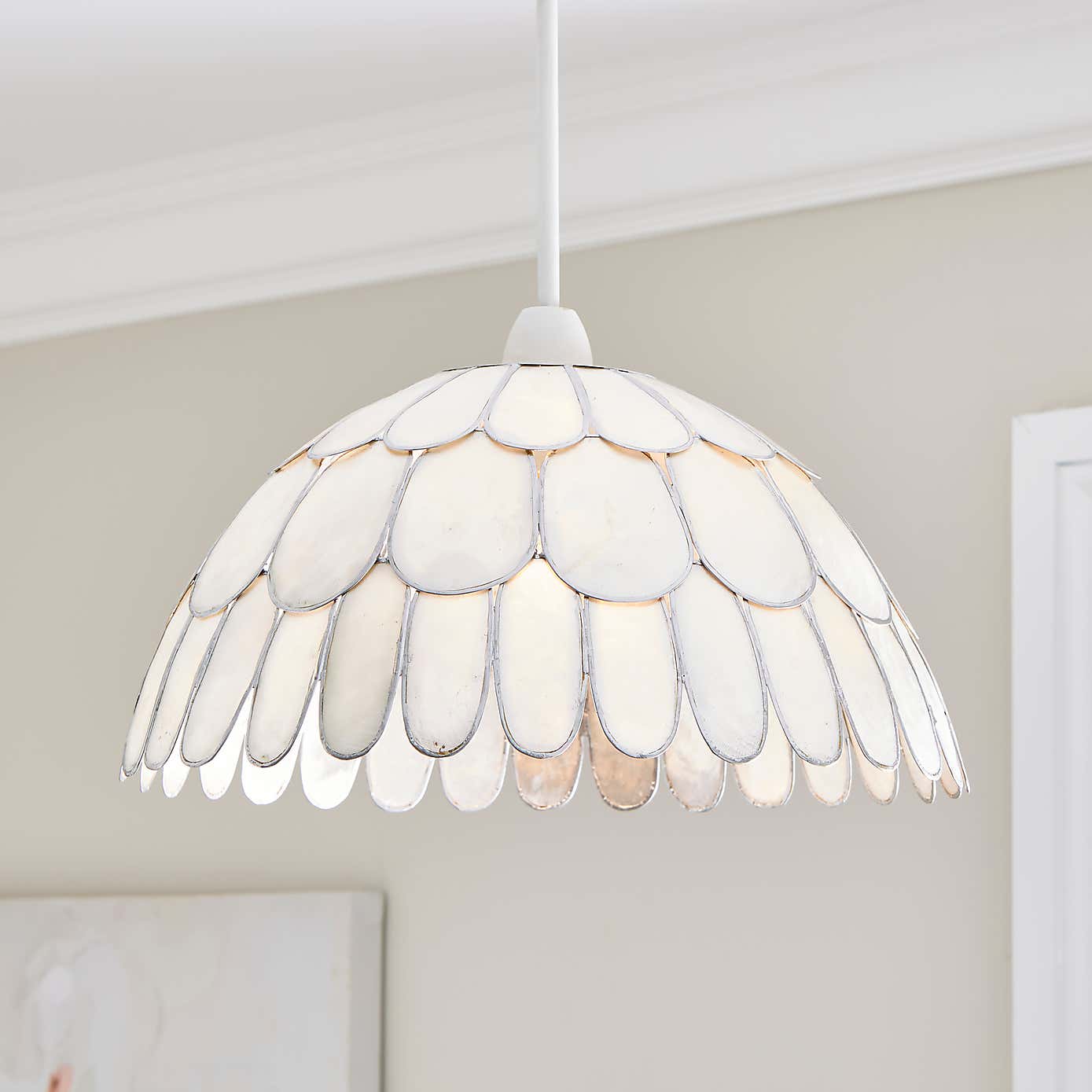 Capiz 3 Tiered Easy Fit Pendant Shade