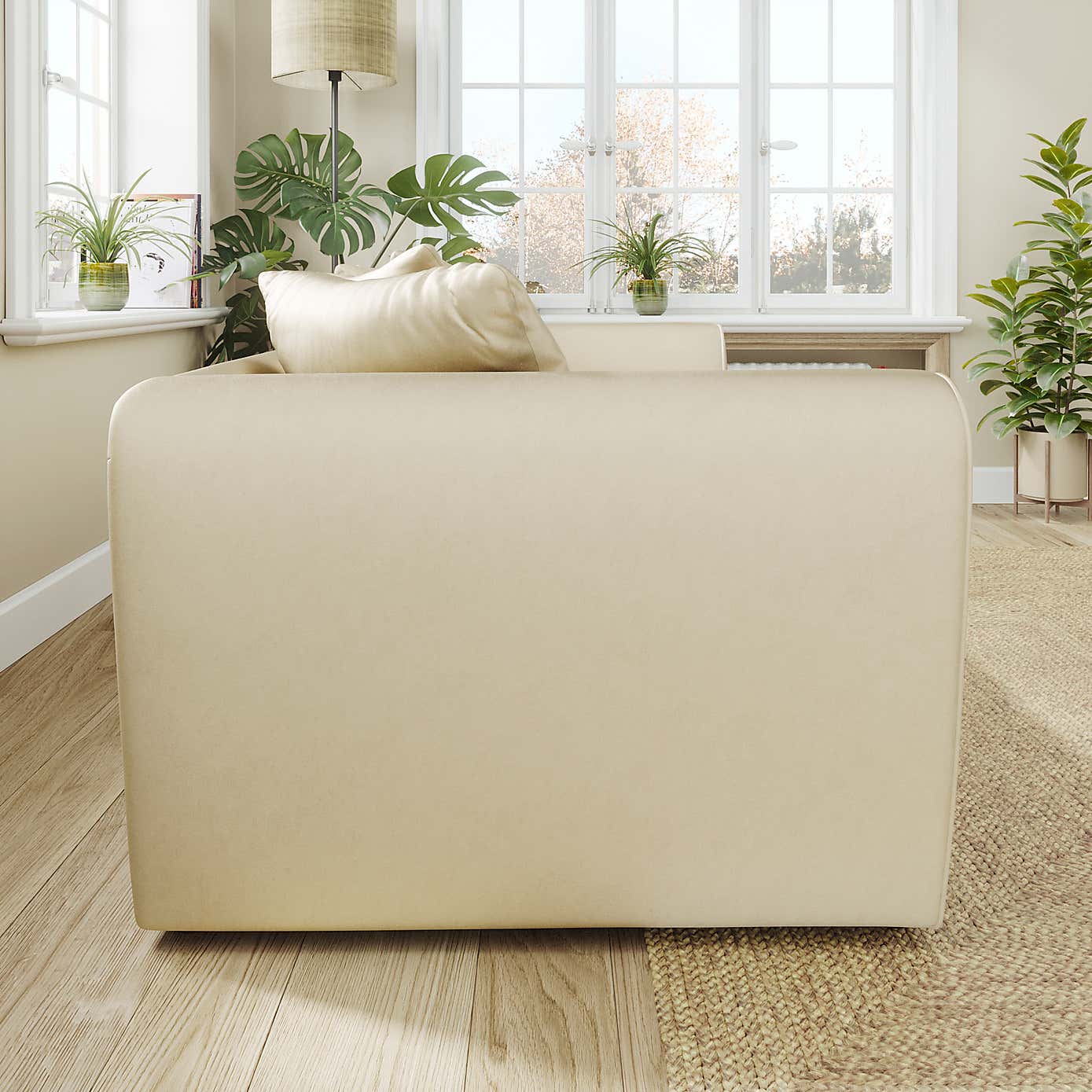 Blake Curved Arm Opulent Velvet 3 Seater Sofa