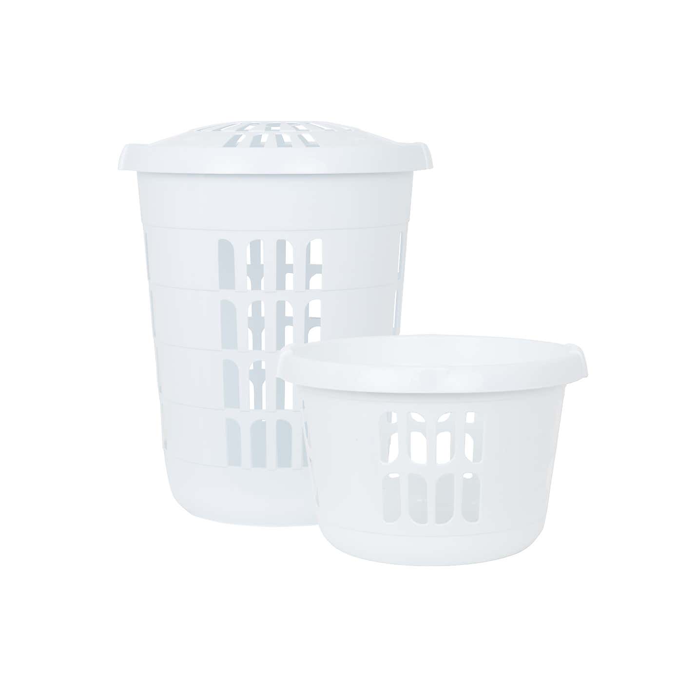 Wham Casa Plastic Laundry Basket & Hamper Set