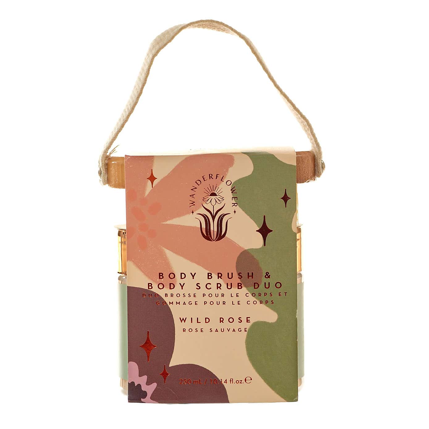 Set of Two Upper Canada Wanderflower Body Brush Body Scrubs