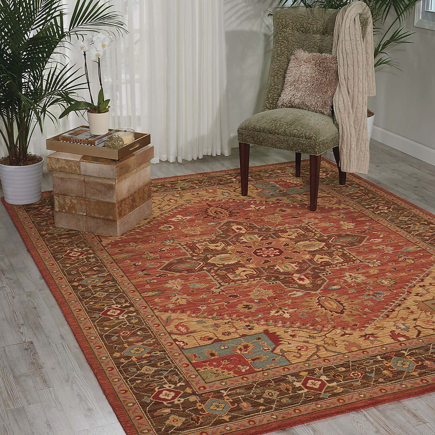 Living Treasures 1 Rust Rug