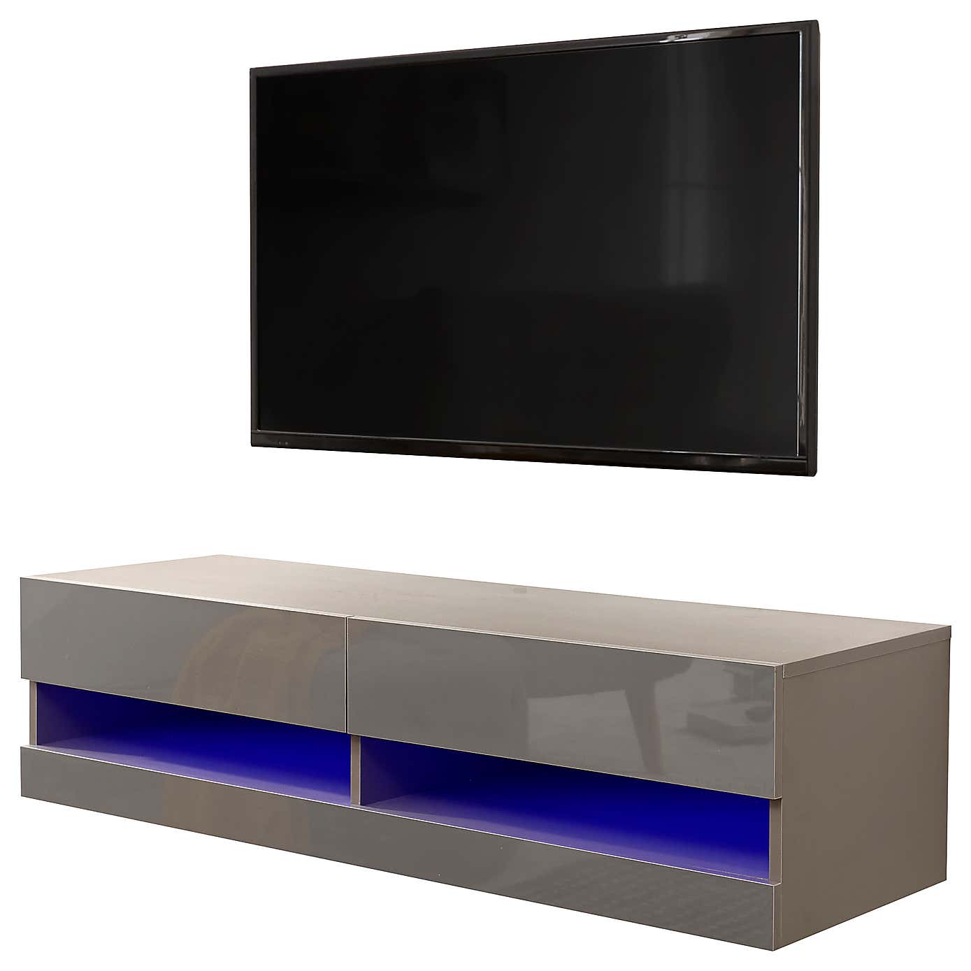 Galicia LED Floating Wall TV Unit for TVs up to 55"