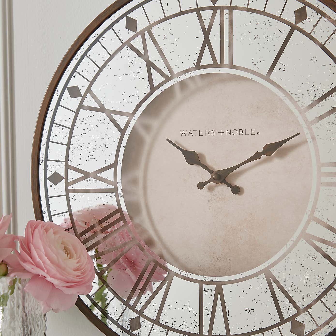 Bates Mirrored Face Wall Clock