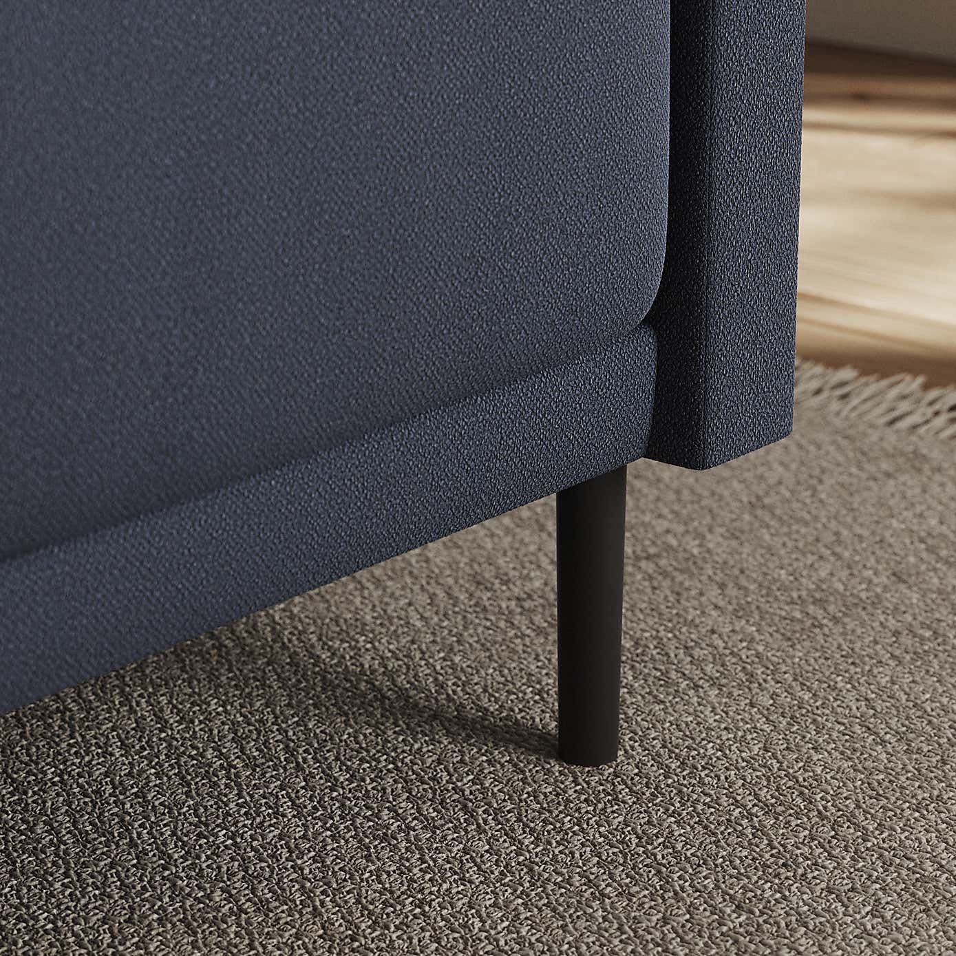 Amali Corner Dining Bench, Boucle