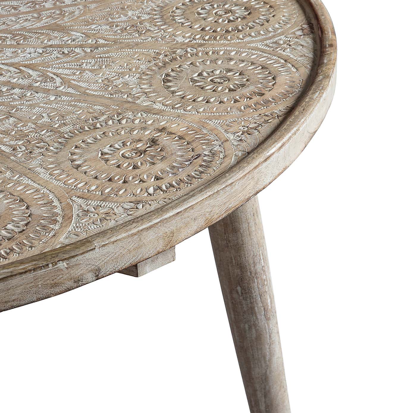 Brede Coffee Table, Natural White