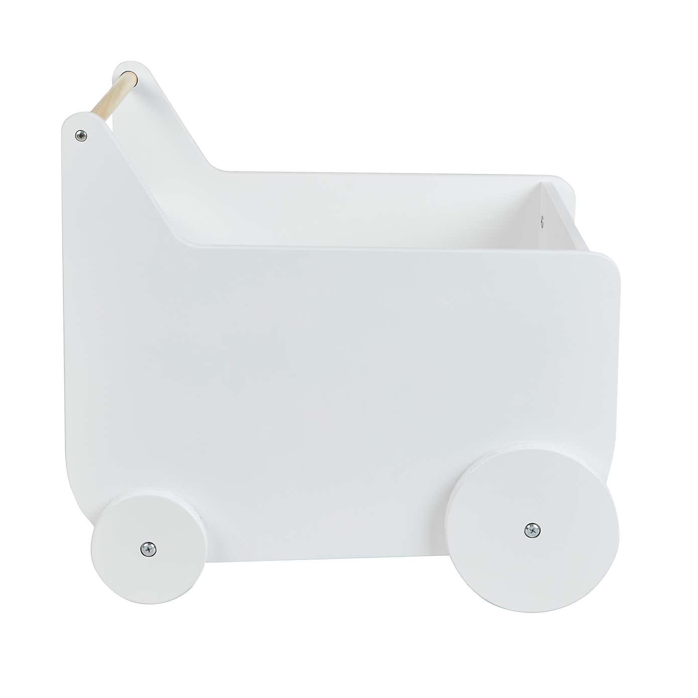 Kids White Storage Cart