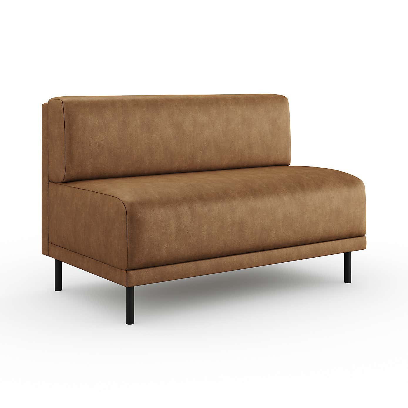 Mae Long Dining Bench, Faux Leather