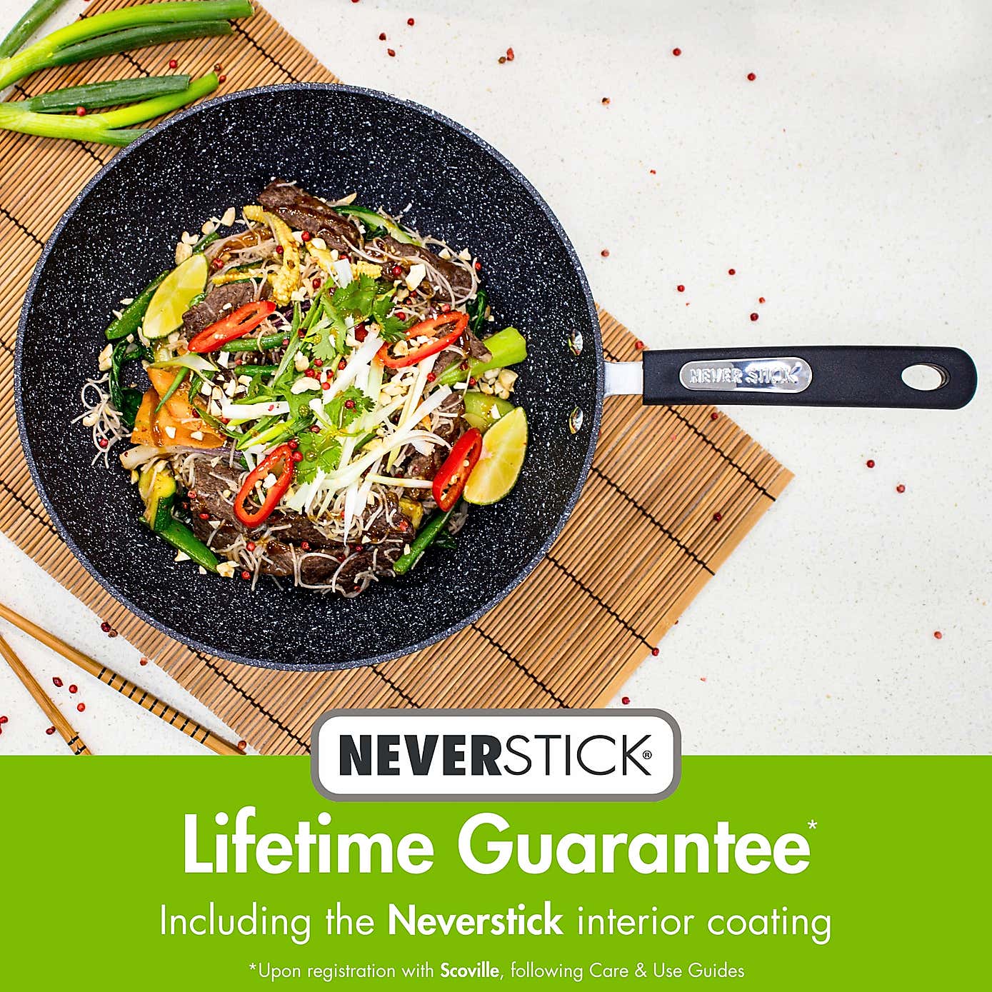 Scoville Neverstick Non-stick Aluminium Stock Pot, 24cm