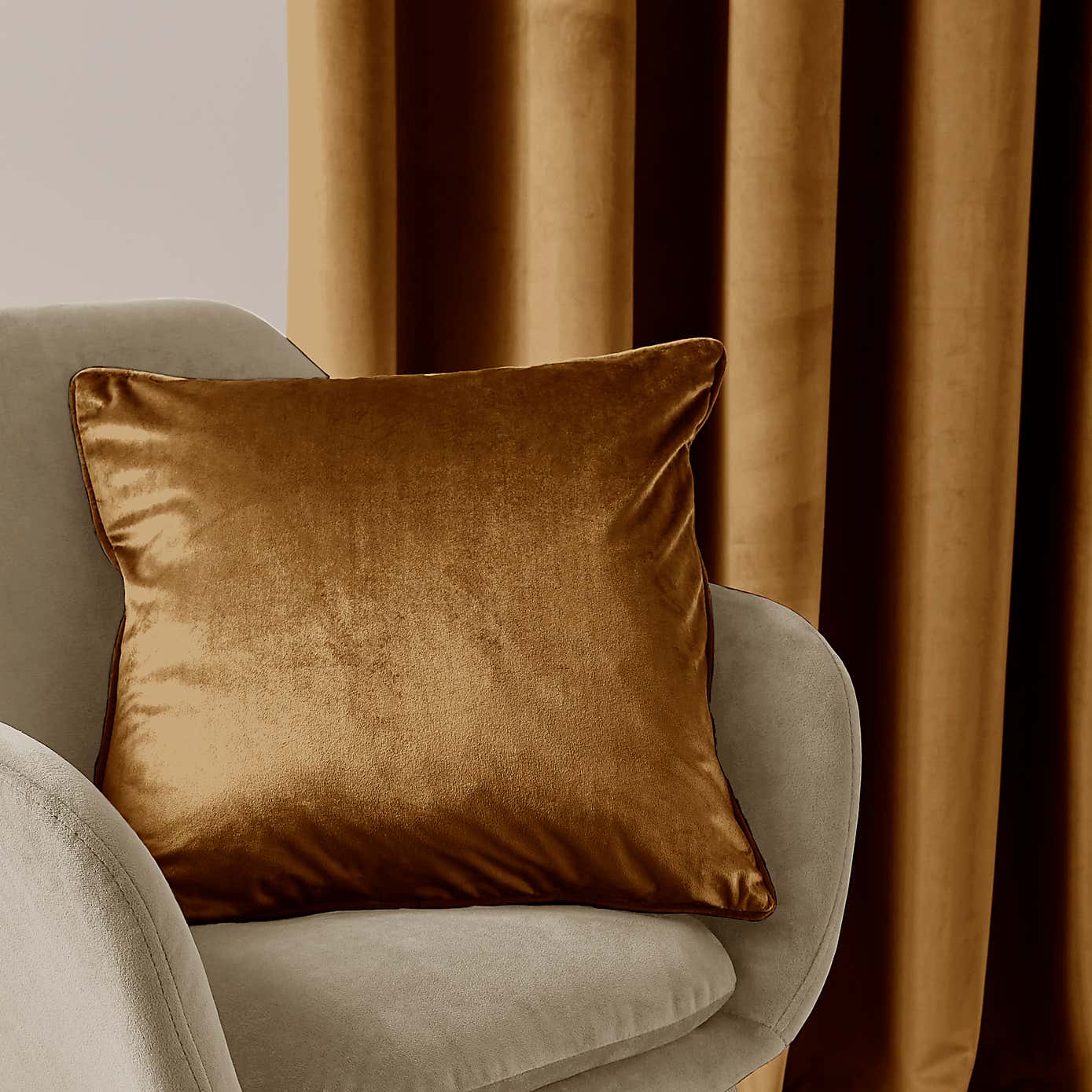 Recycled Velour Eyelet Curtains