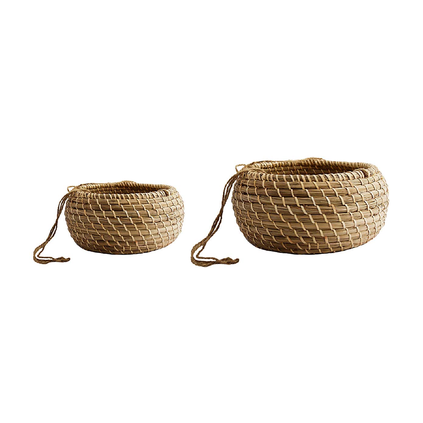 Set of 2 Hanging Seagrass Planters