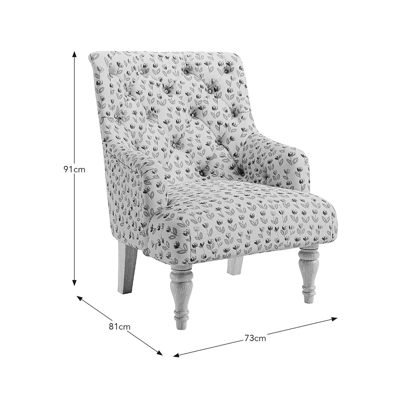 Arianna Tulip Print Armchair