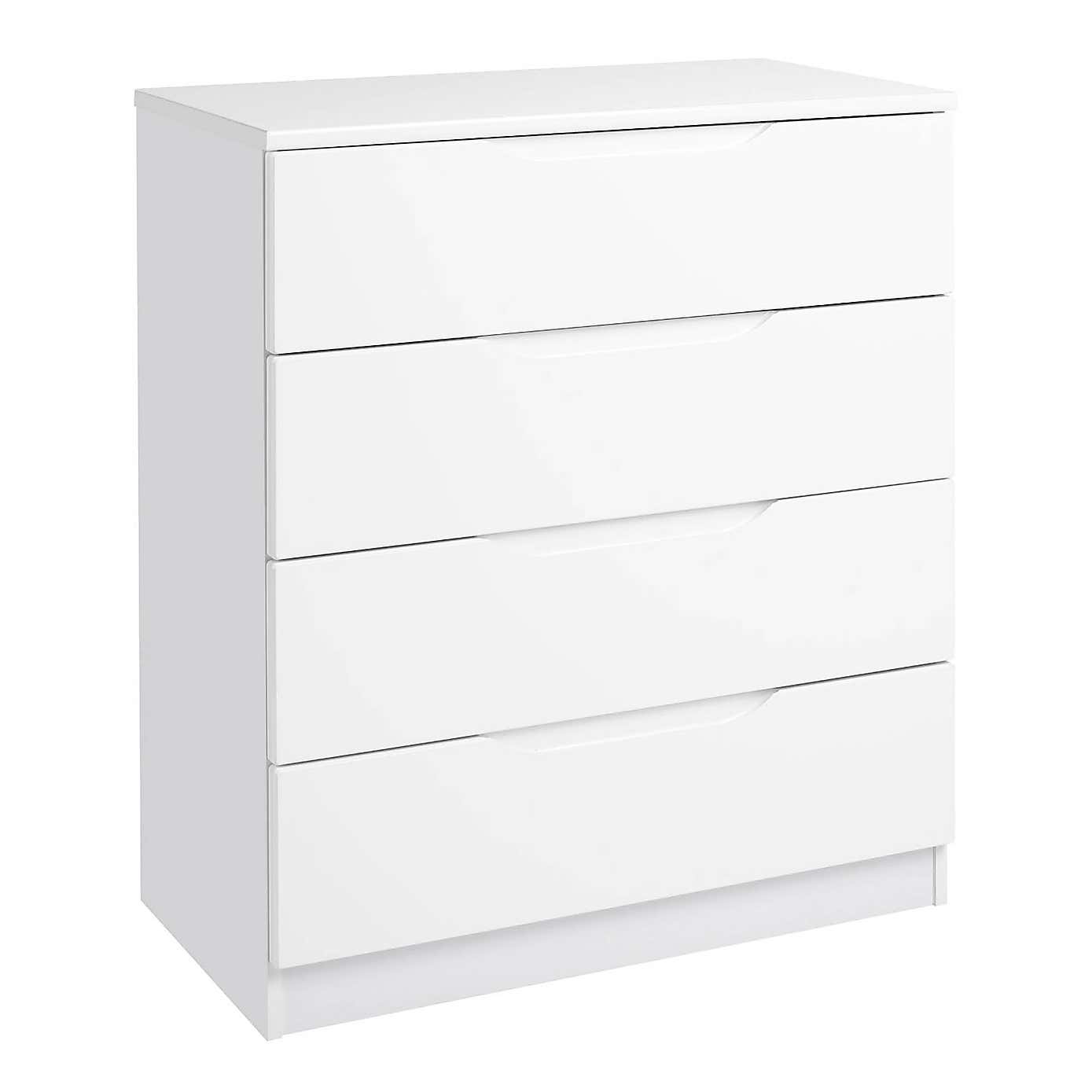 Legato Light Grey 4 Drawer Chest