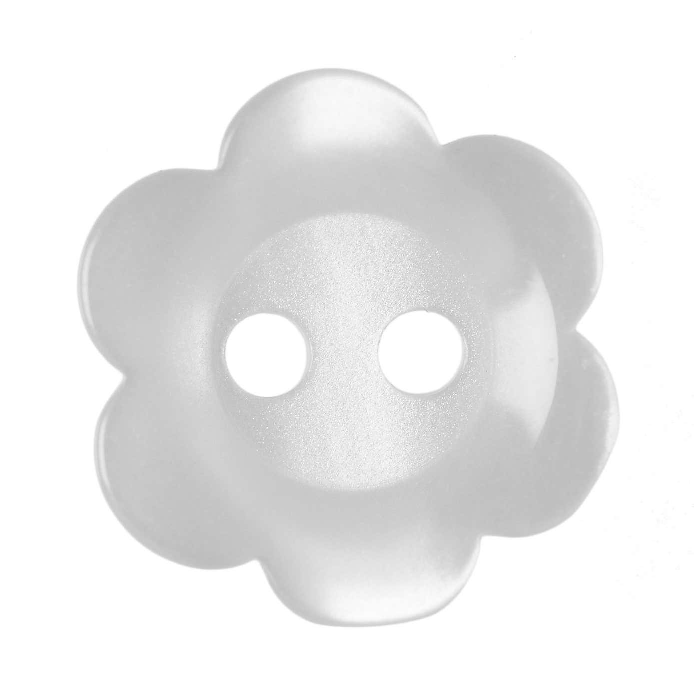 Flower Buttons 12.5mm Pack of 12