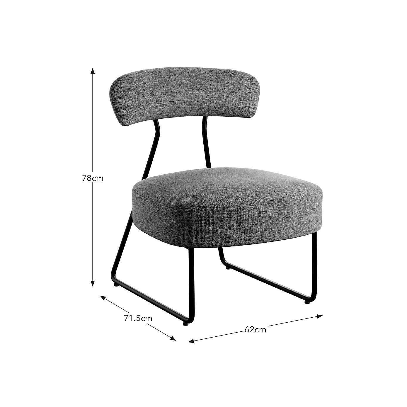 Percy Textured Weave Accent Chair