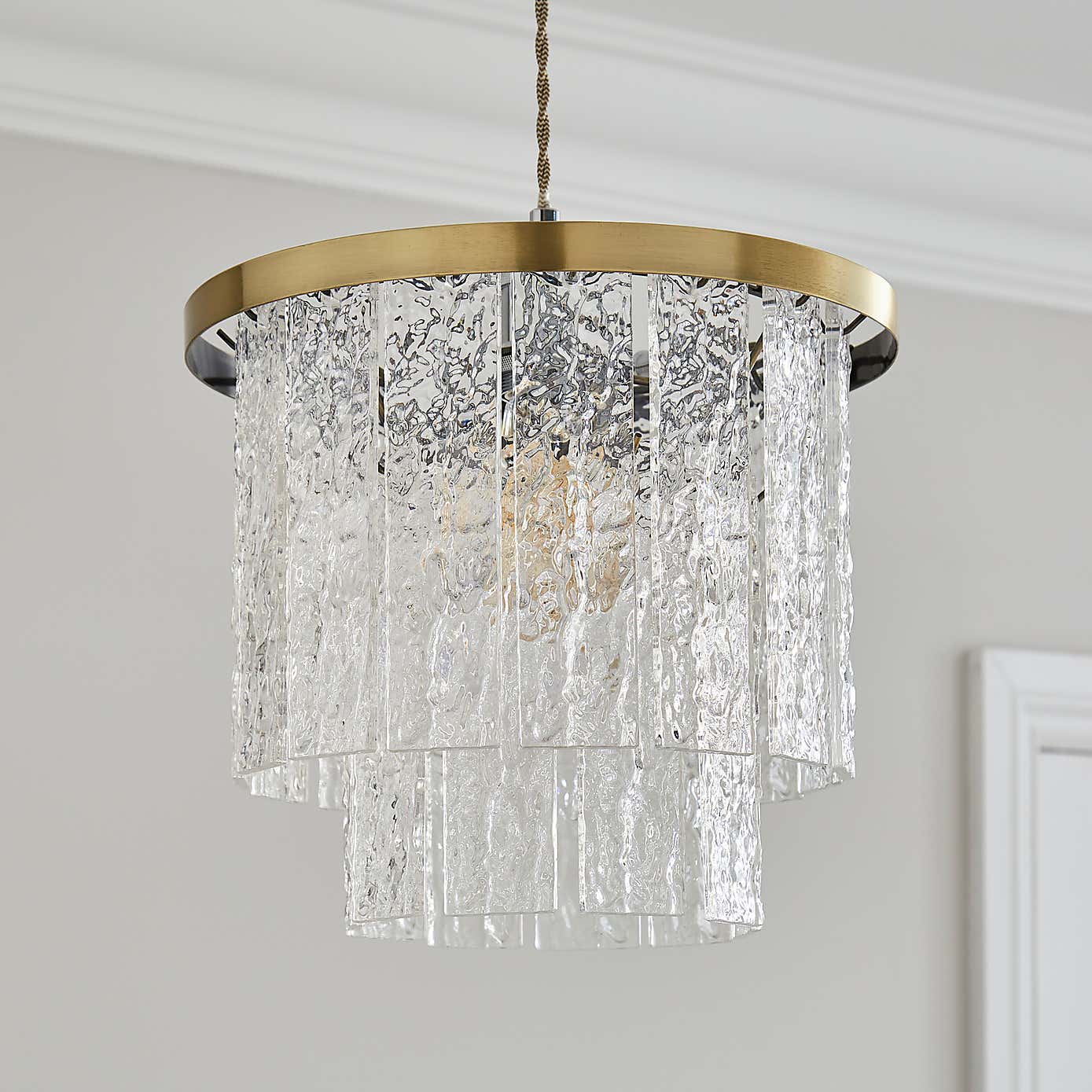 Gianna Acrylic 2 Tier Easy Fit Pendant Shade