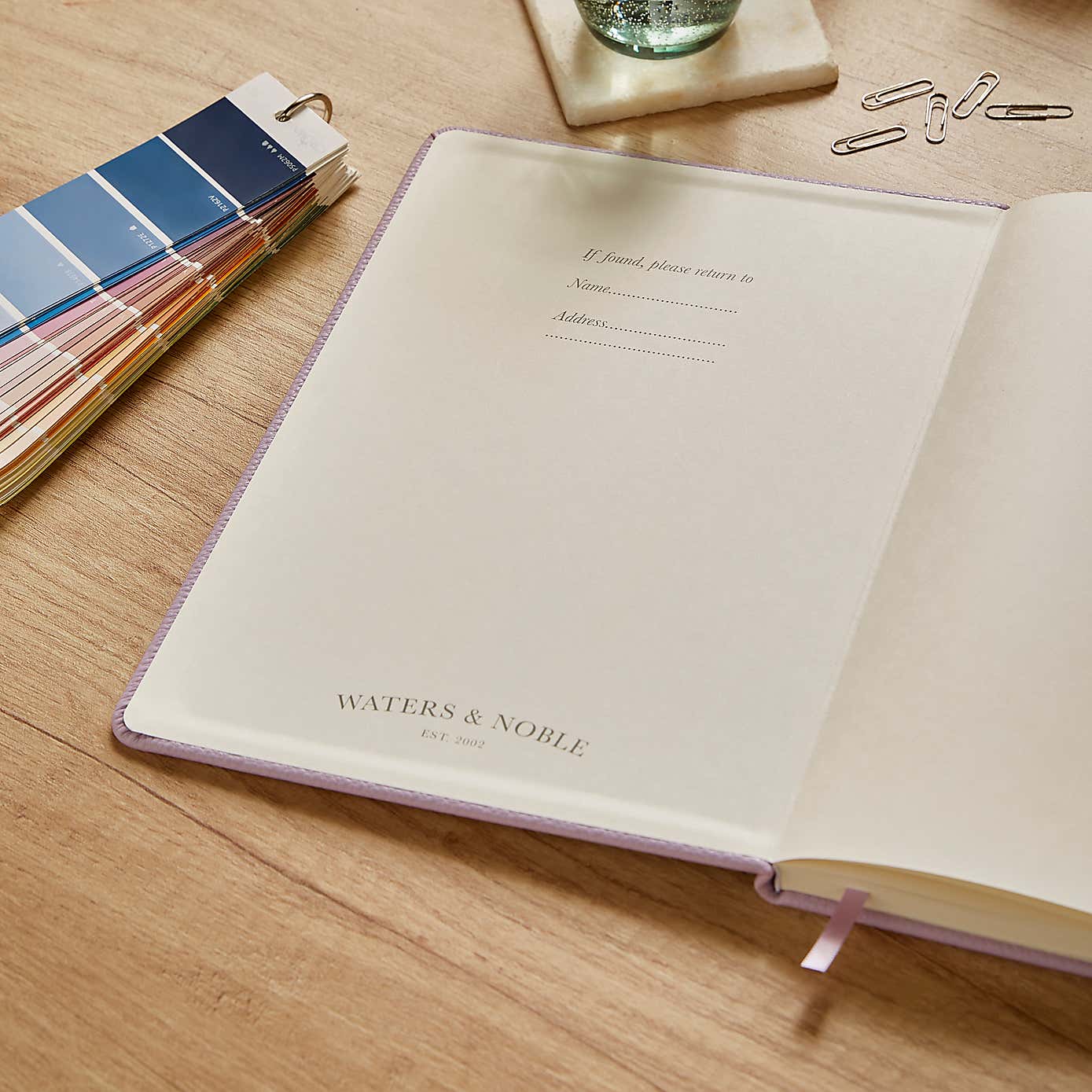 Waters and Noble Premium Faux Leather Notebook