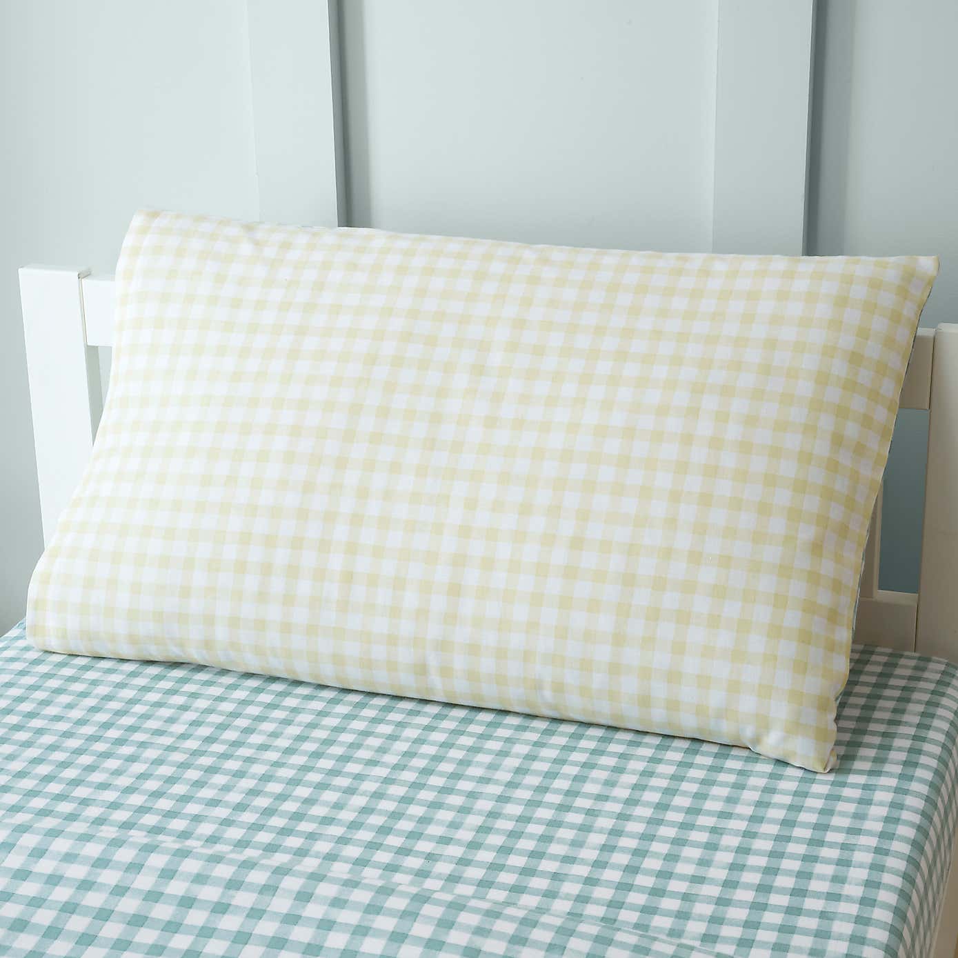 Green Gingham Quilt Cover Set