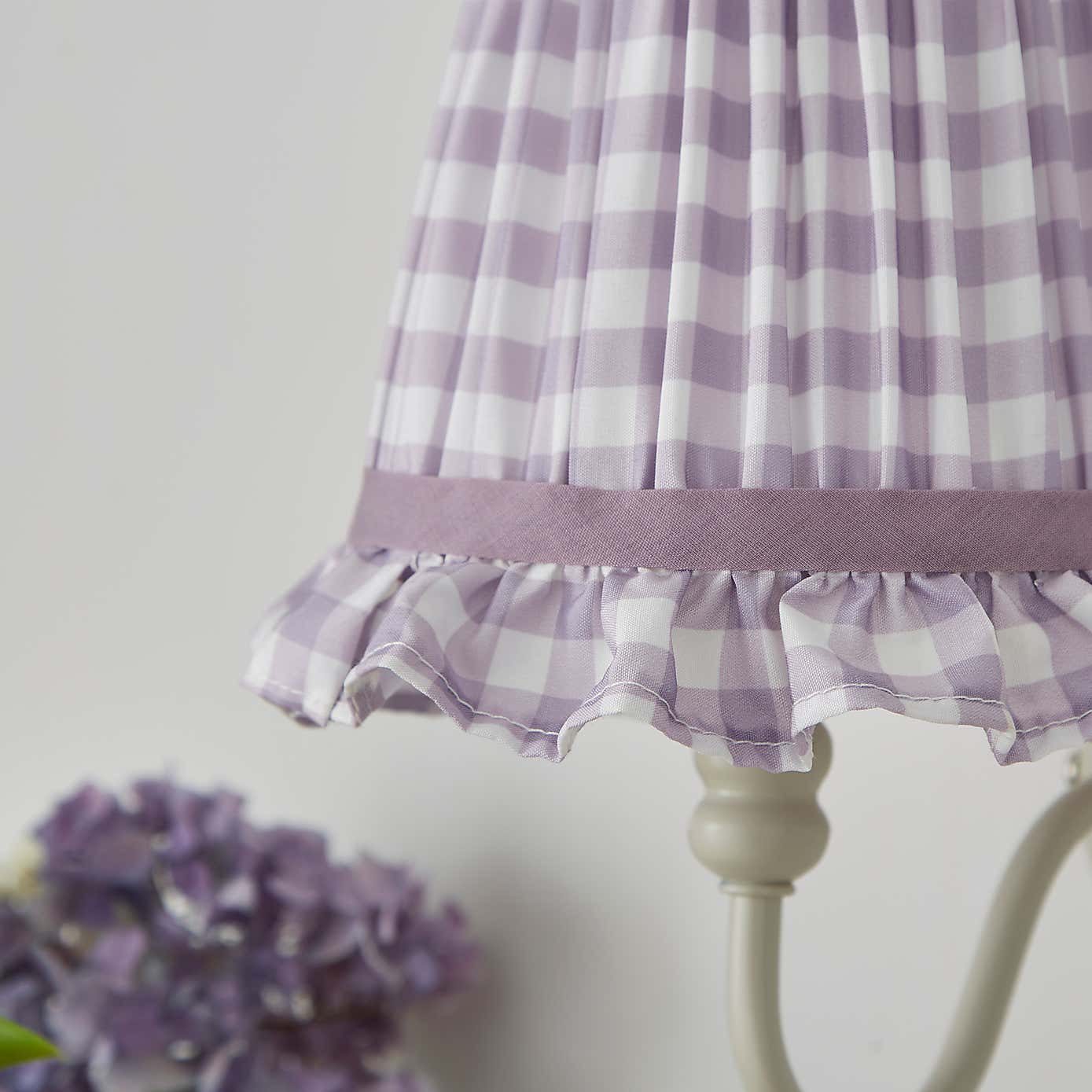 Carys Frilled Gingham Lamp Shade