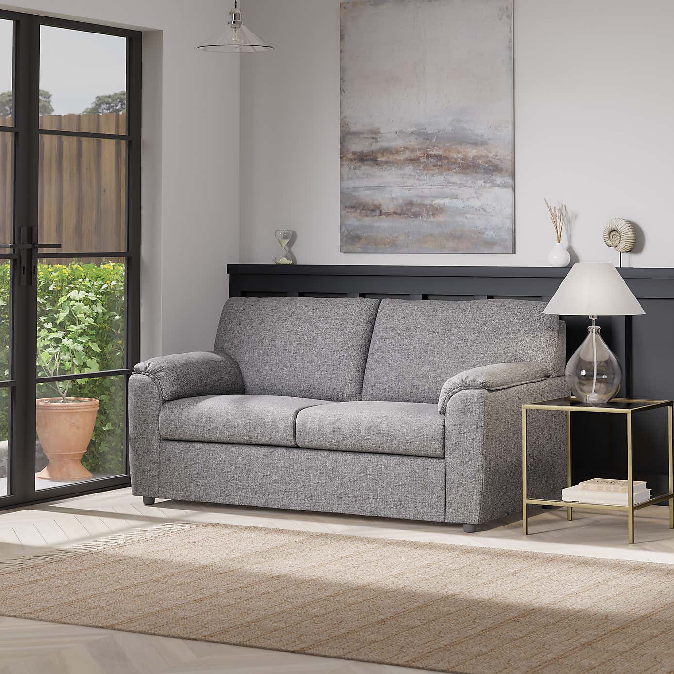 Meyer Tonal Weave 2 Seater Double Sofa Bed