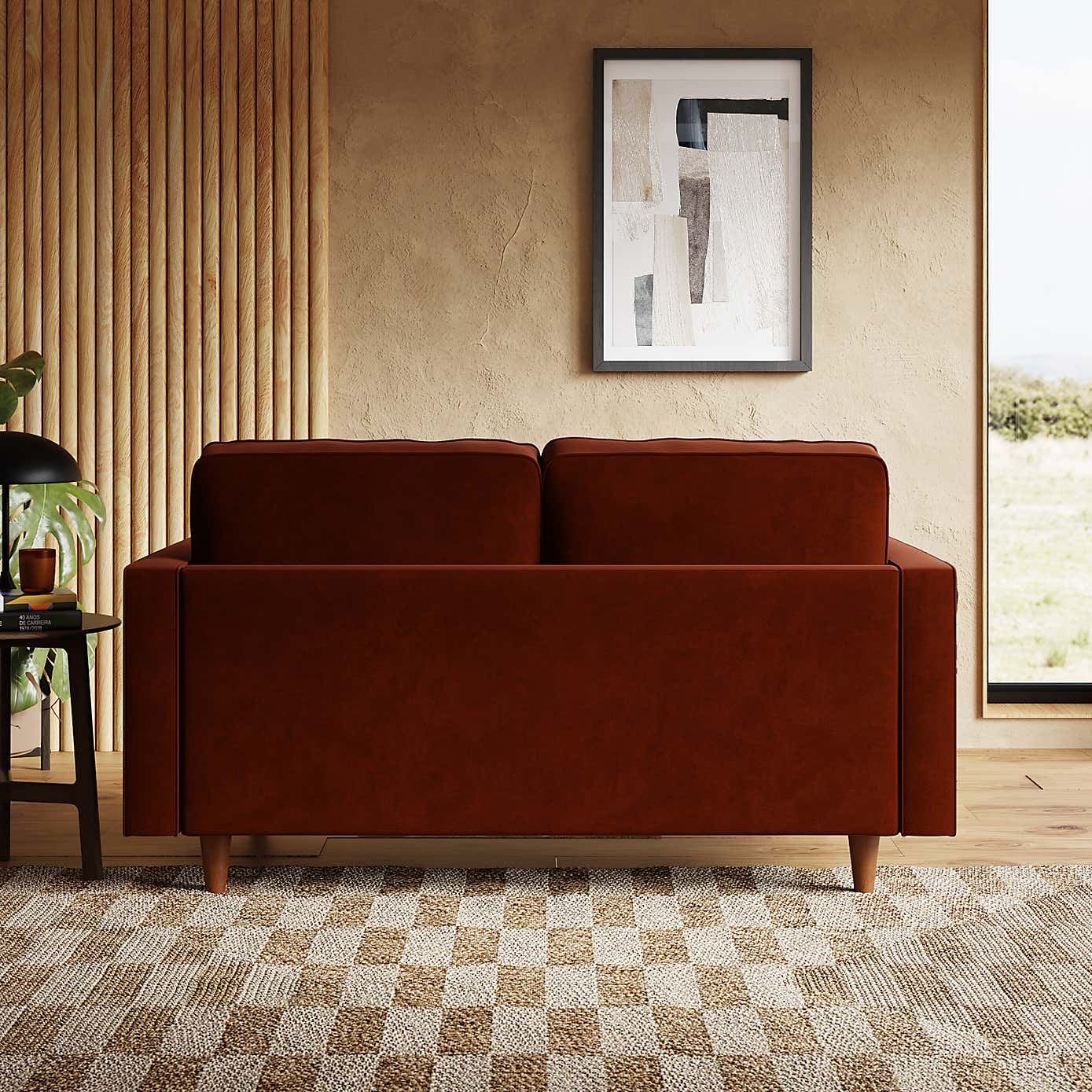 Zoe Casual Sit Velvet 2 Seater Sofa