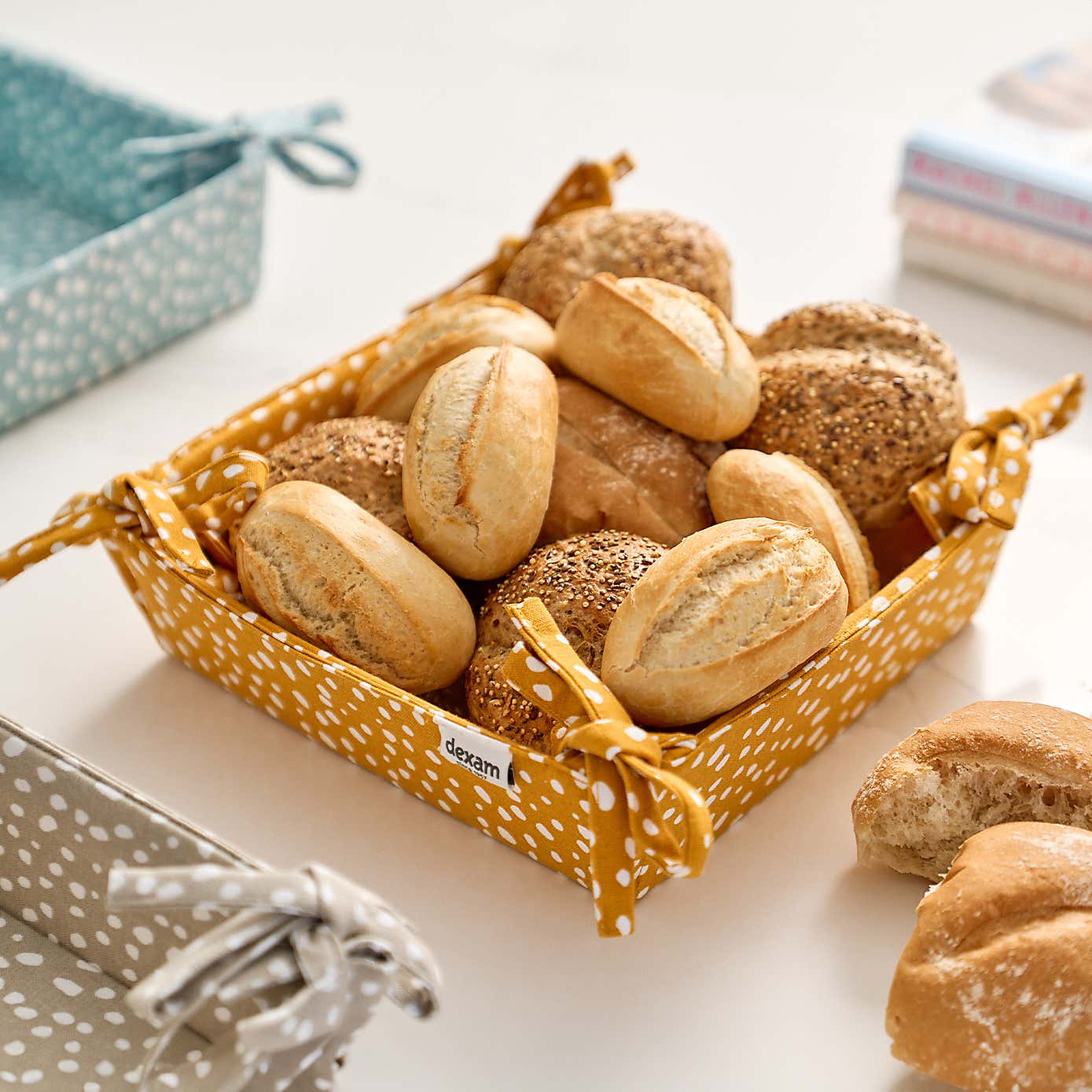 Dexam Sintra Set of 2 Recycled Cotton Bread Baskets