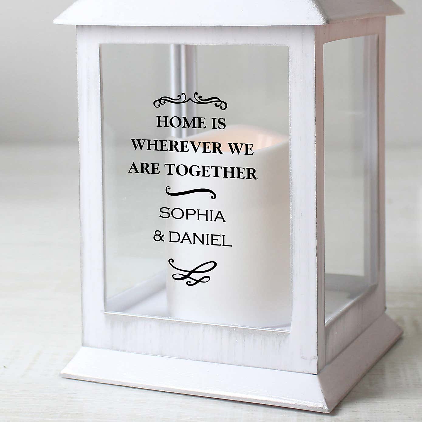 Personalised Antique Scroll Lantern