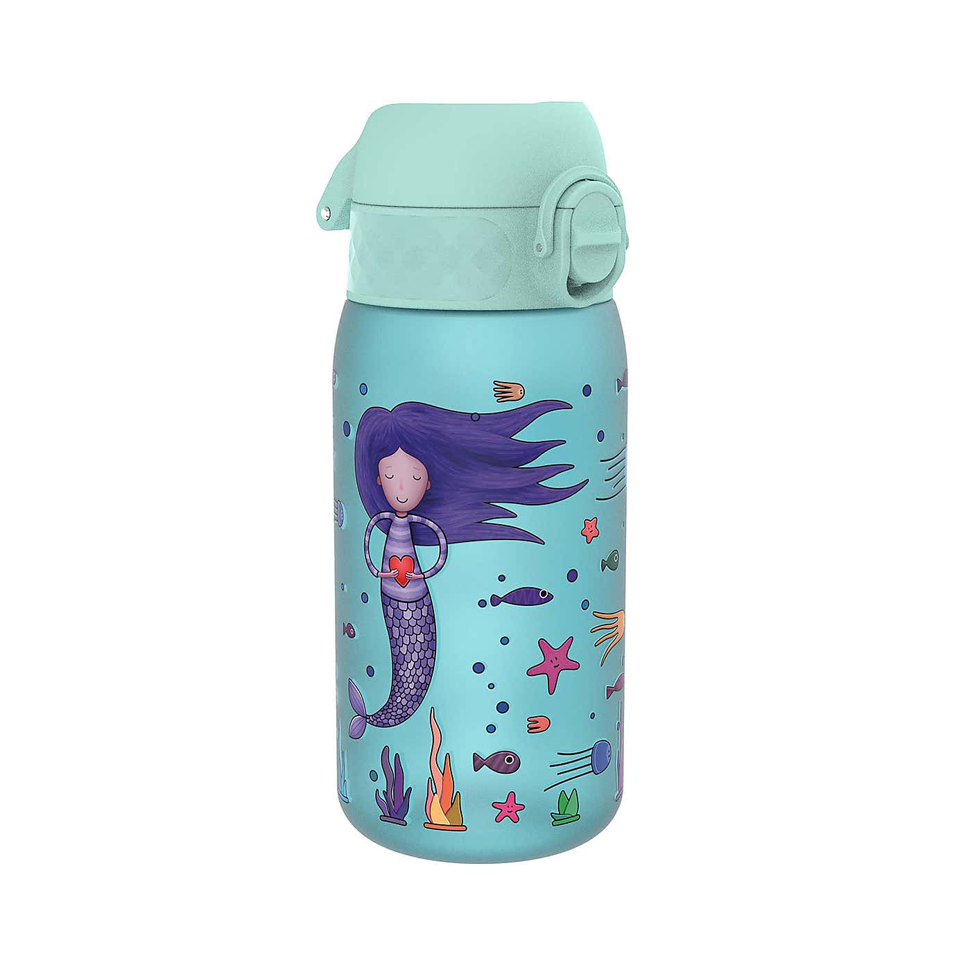 Ion8 Leak Proof Kids Mermaids Water Bottle, 350ml