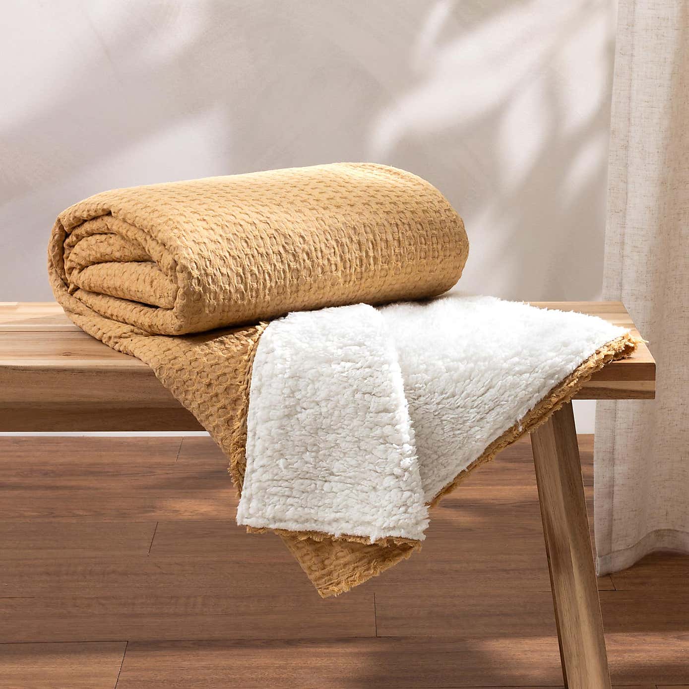 Ronan Cotton Sherpa Throw 130cm x 180cm