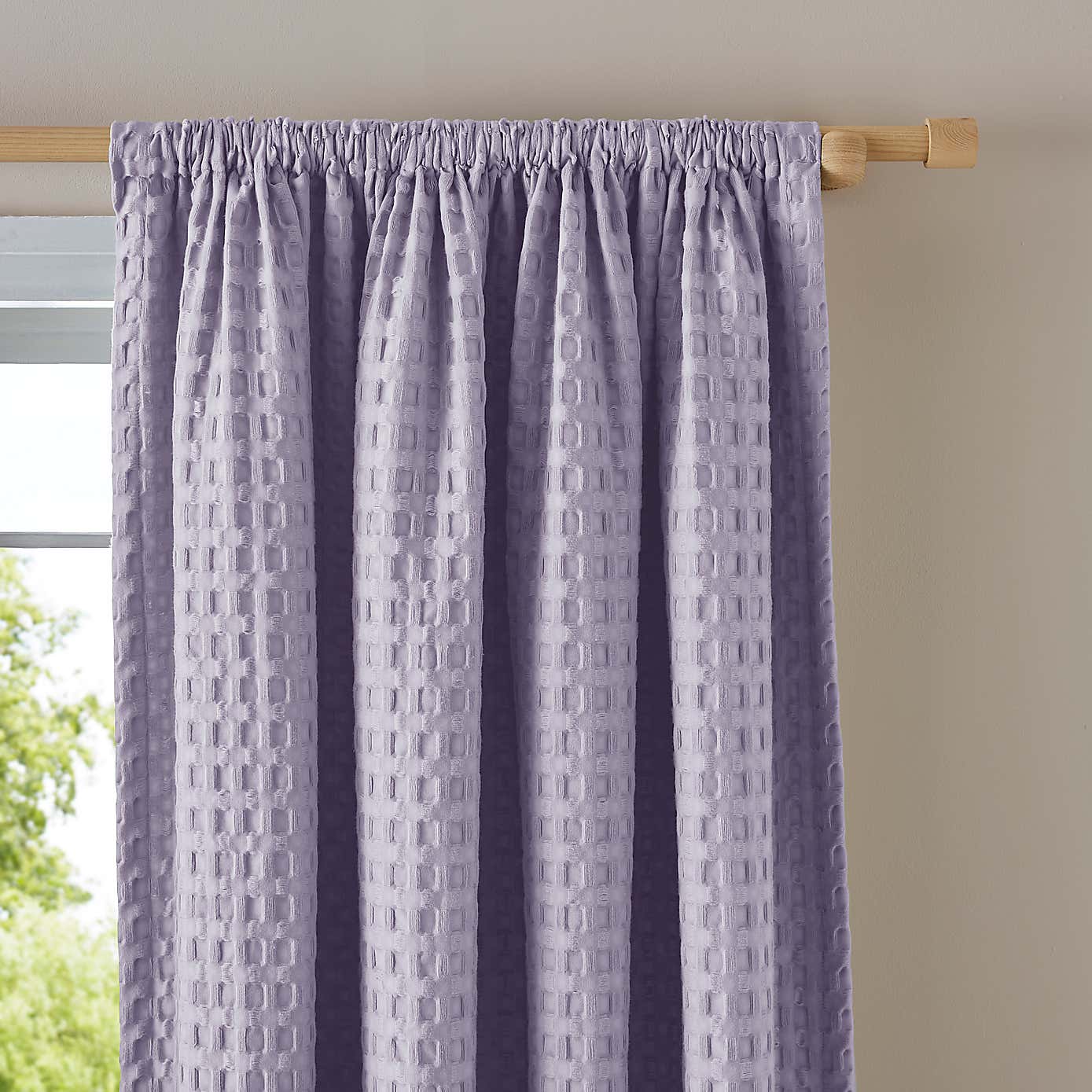 Emerson Waffle Slot Top Curtains