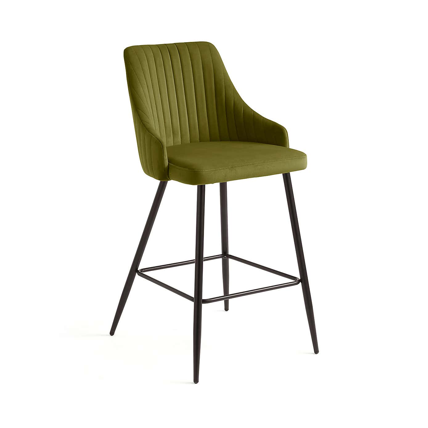 Shea Bar Stool, Velvet