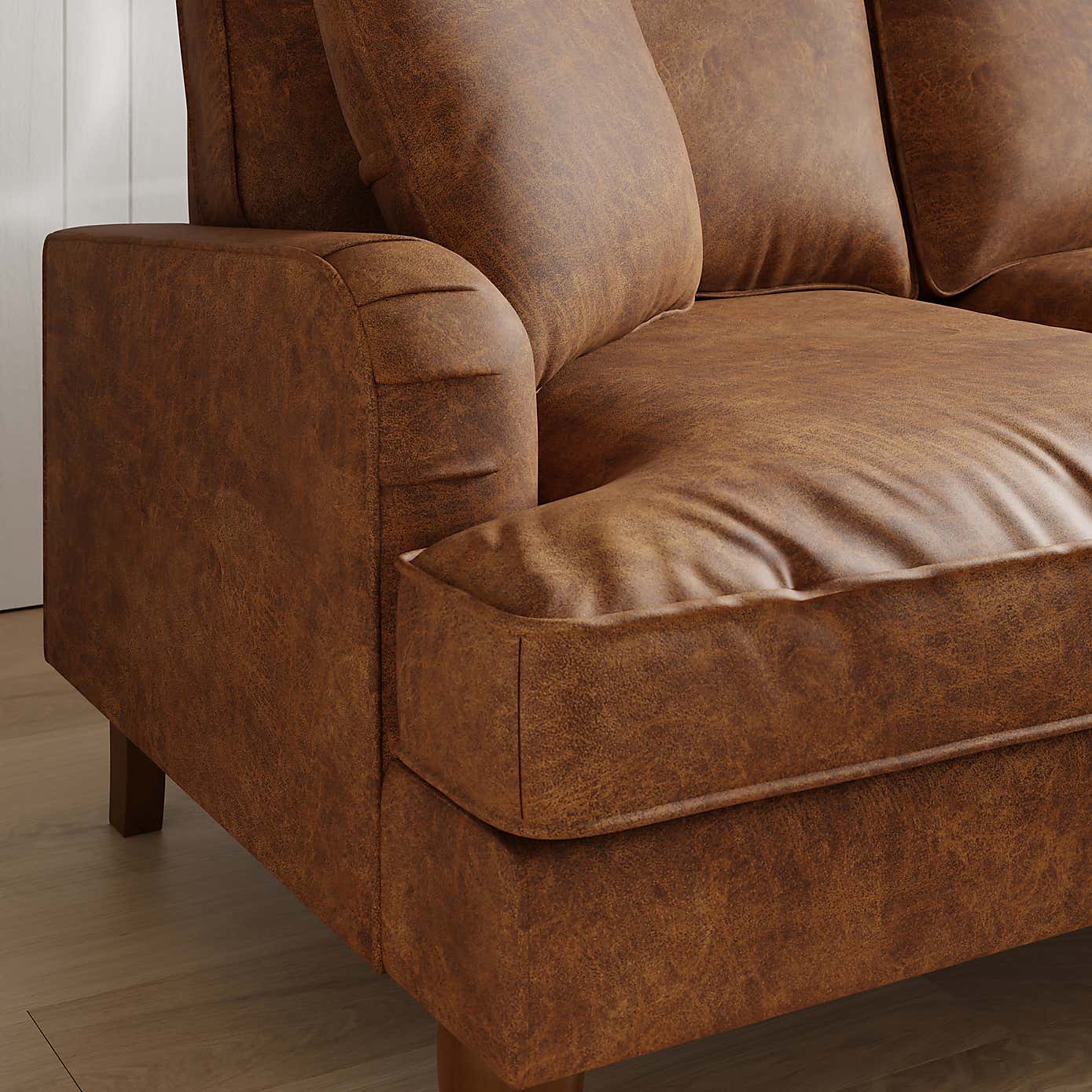 Relaxed Faux Leather Fabric Sample