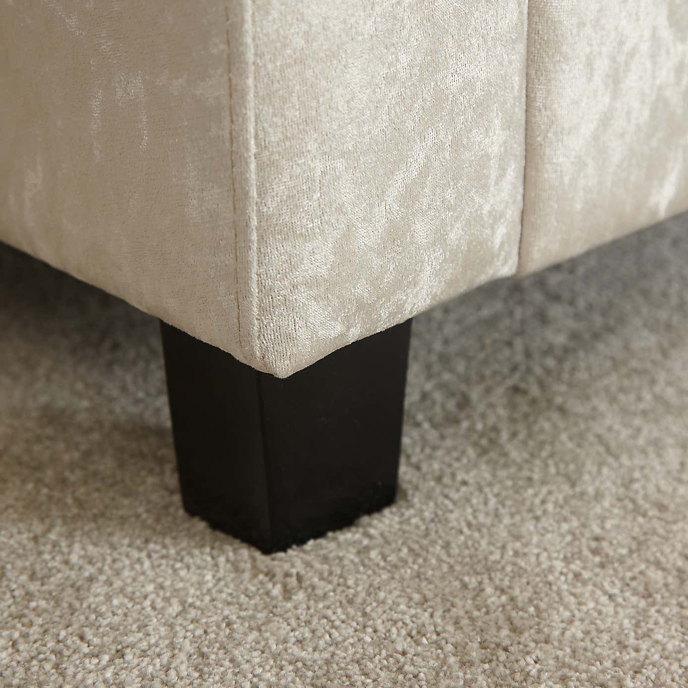 Verona Crushed Velvet Ottoman Window Seat