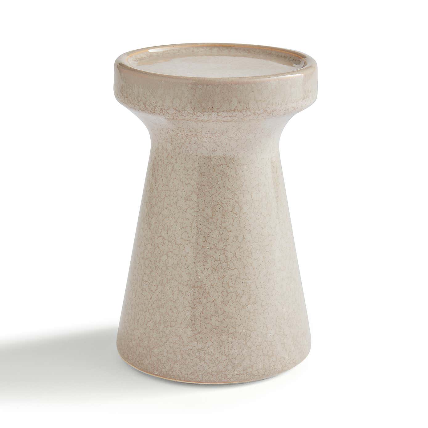 Reactive Glaze Ceramic Pillar Candle Holder