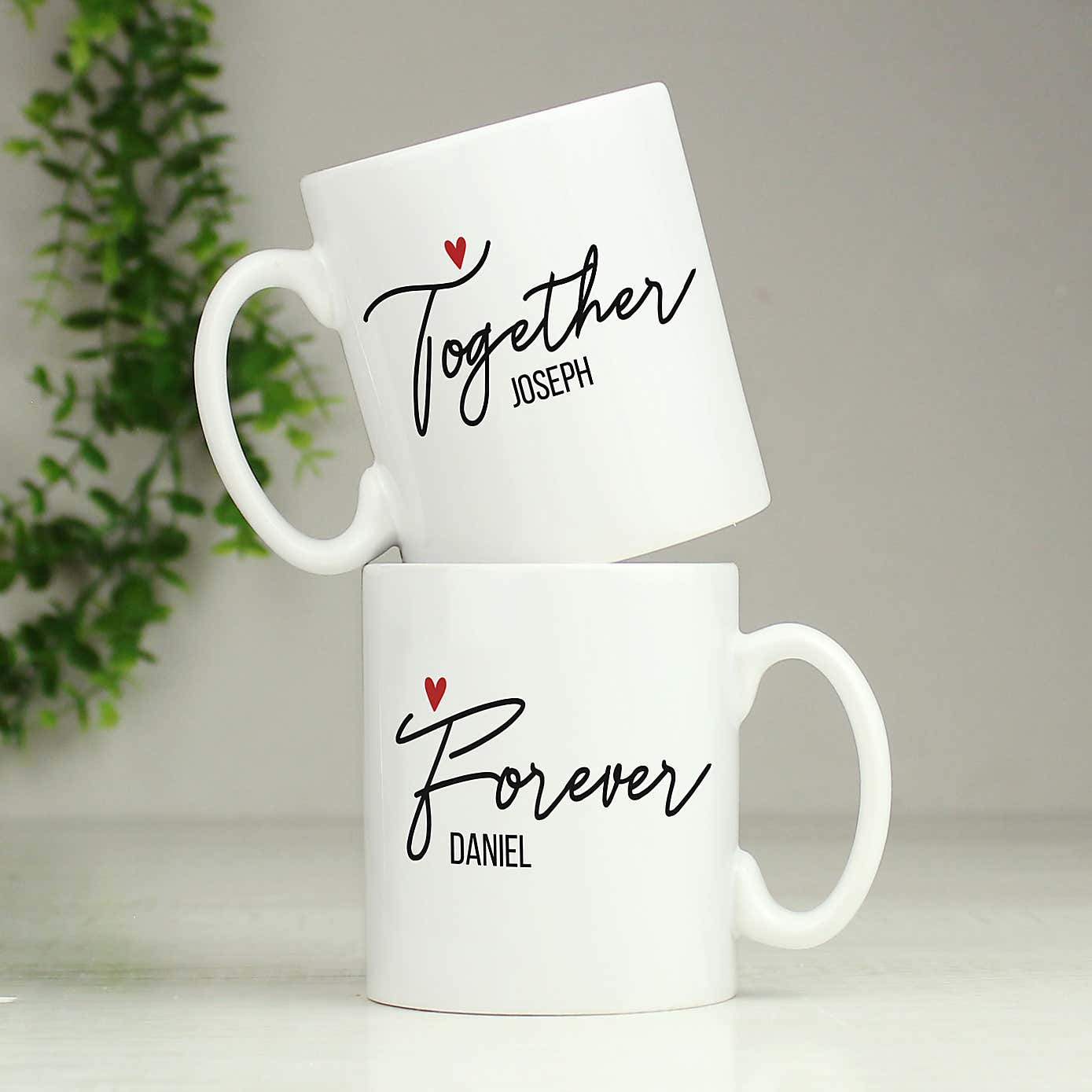 Personalised Together Forever Mug Set