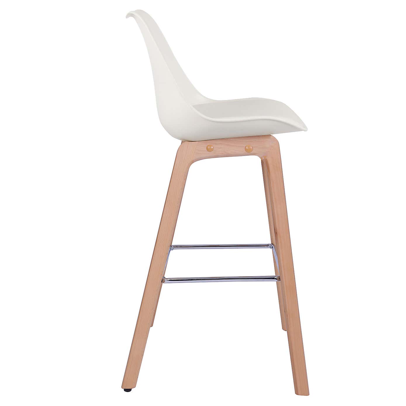 Erik Bar Stool with White Back