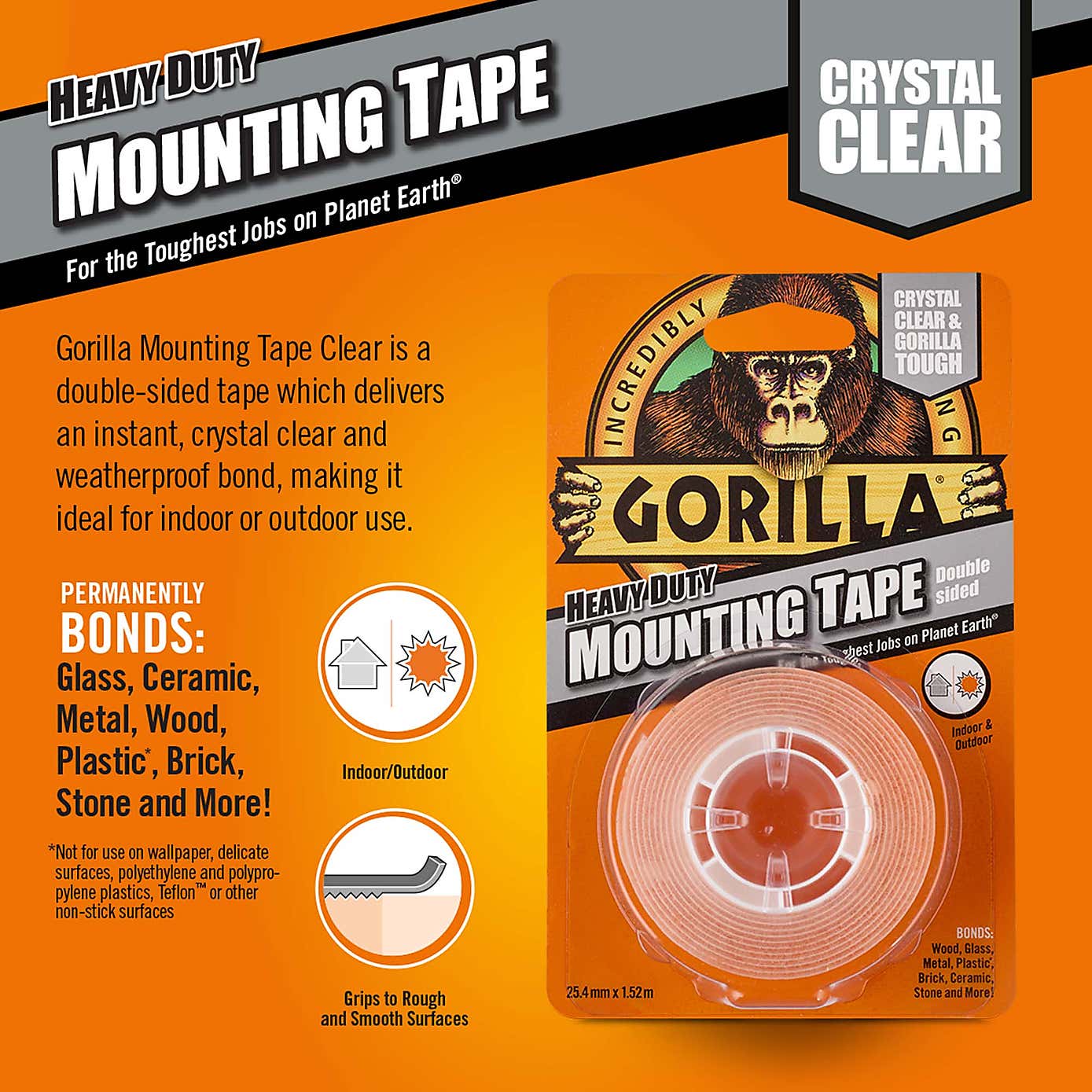 Gorilla Clear Mounting Tape