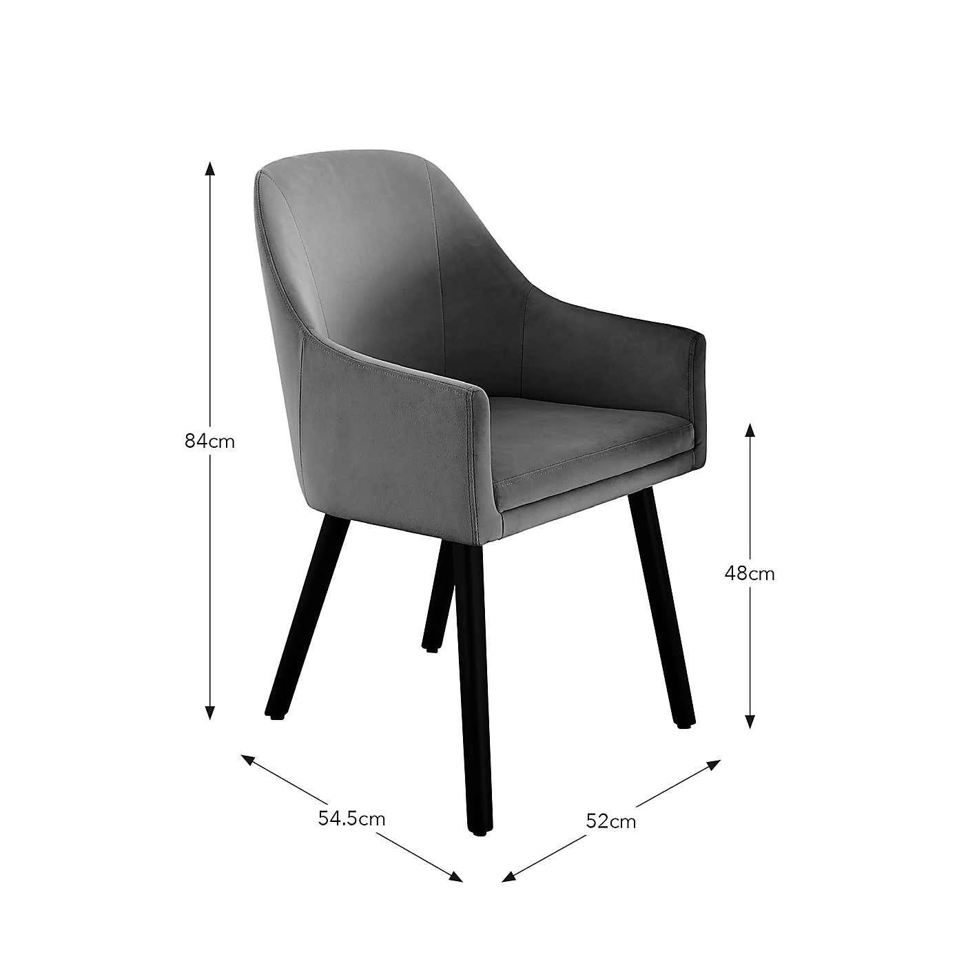 Eddie Luna Fabric Carver Dining Chair