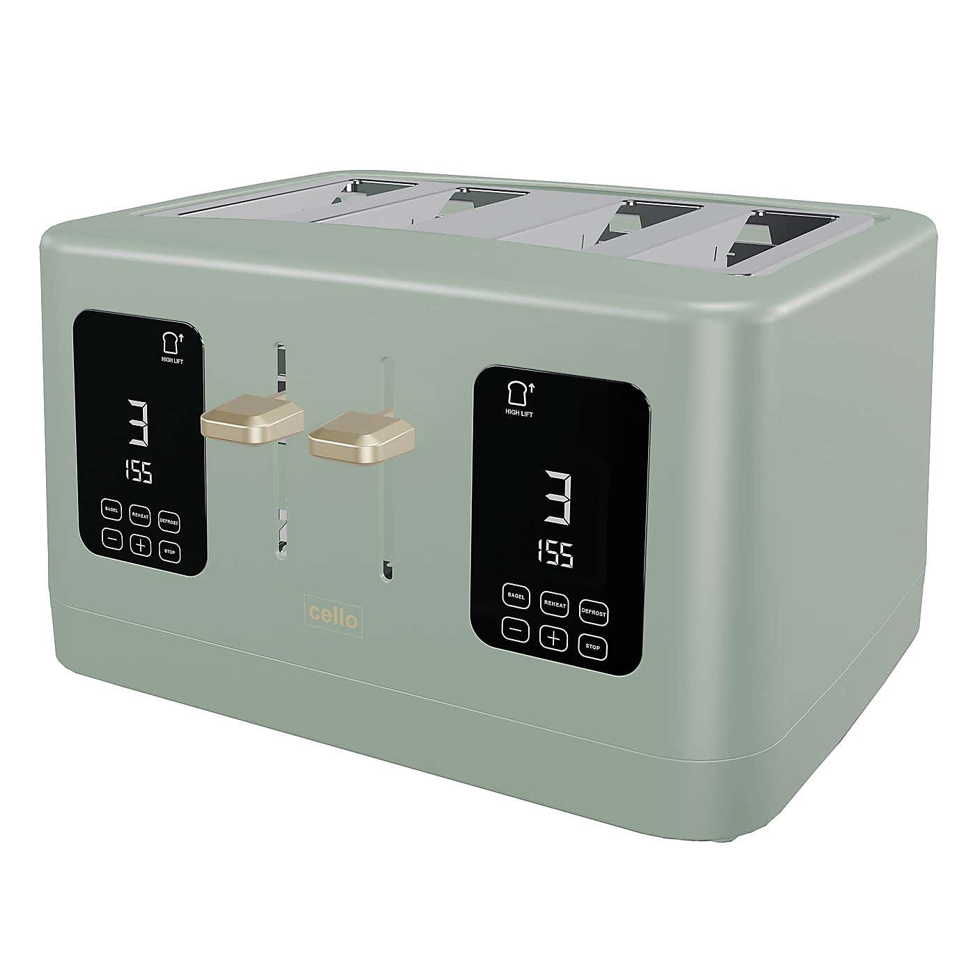 Cello Digital 4 Slice Toaster