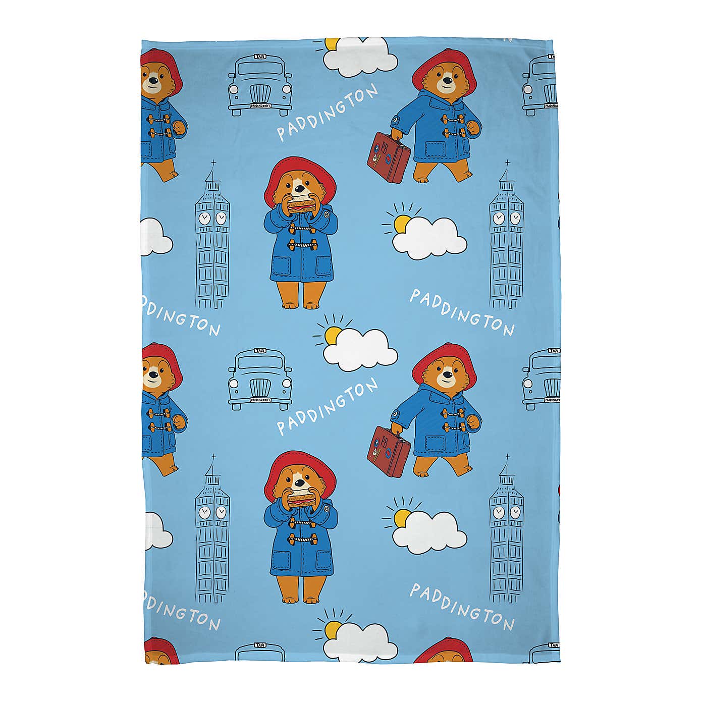 Paddington Skyline Fleece Blanket