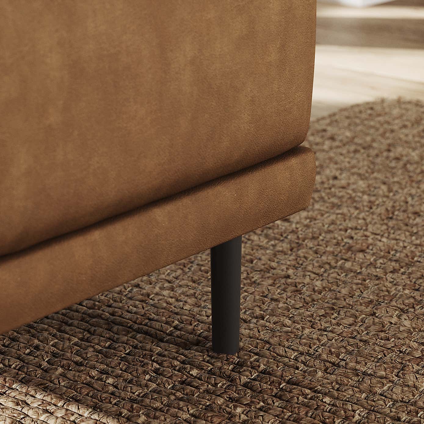 Mae Small Dining Bench, Faux Leather