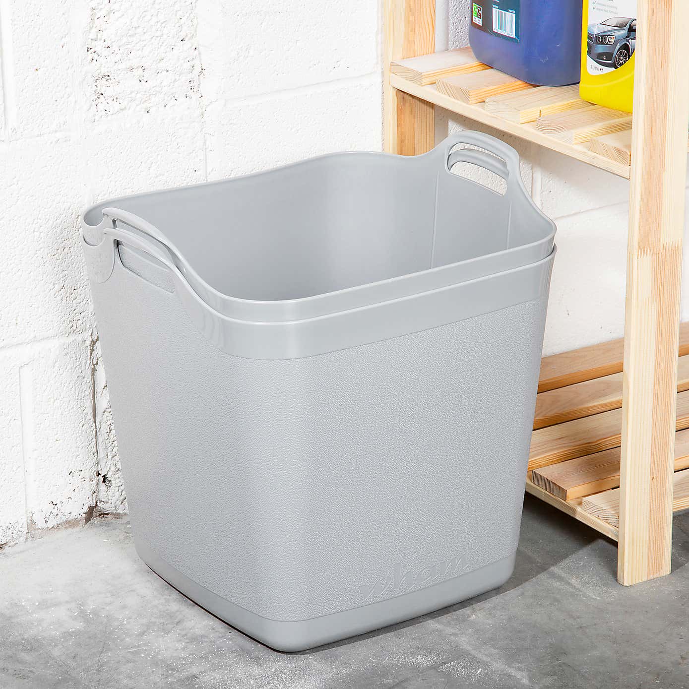 Wham Flexi-Store Set of 2 Grey Tubs