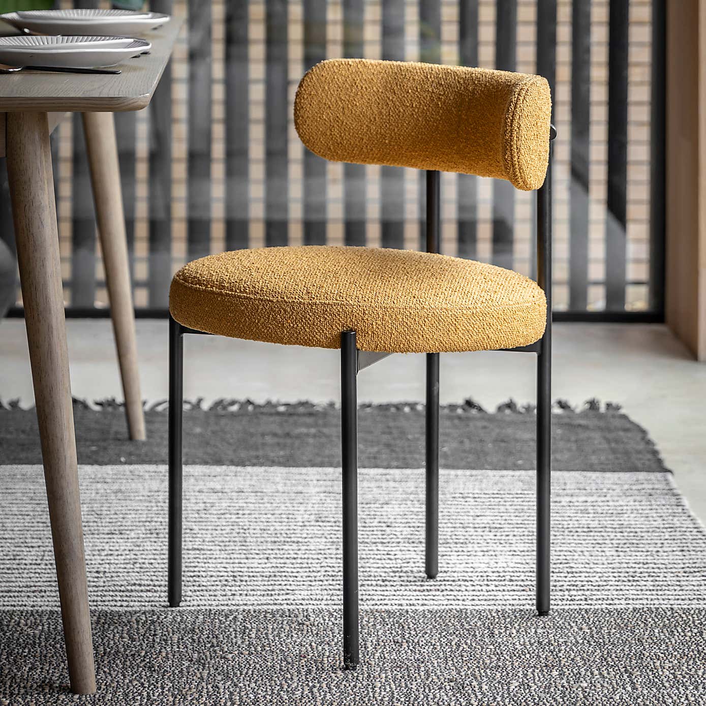 Set of 2 Mesa Dining Chairs, Fabric