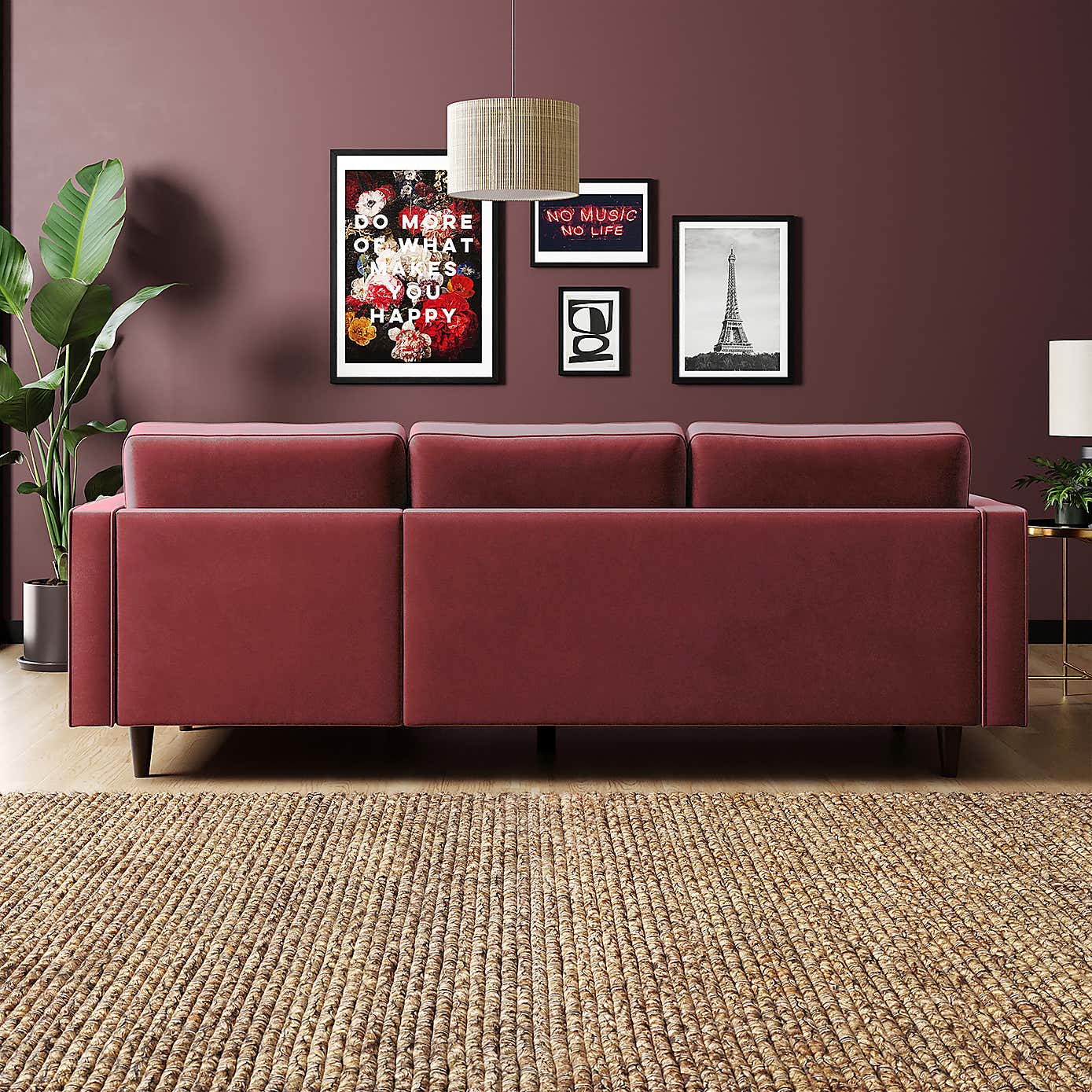 Zoe Velvet Corner Chaise Sofa